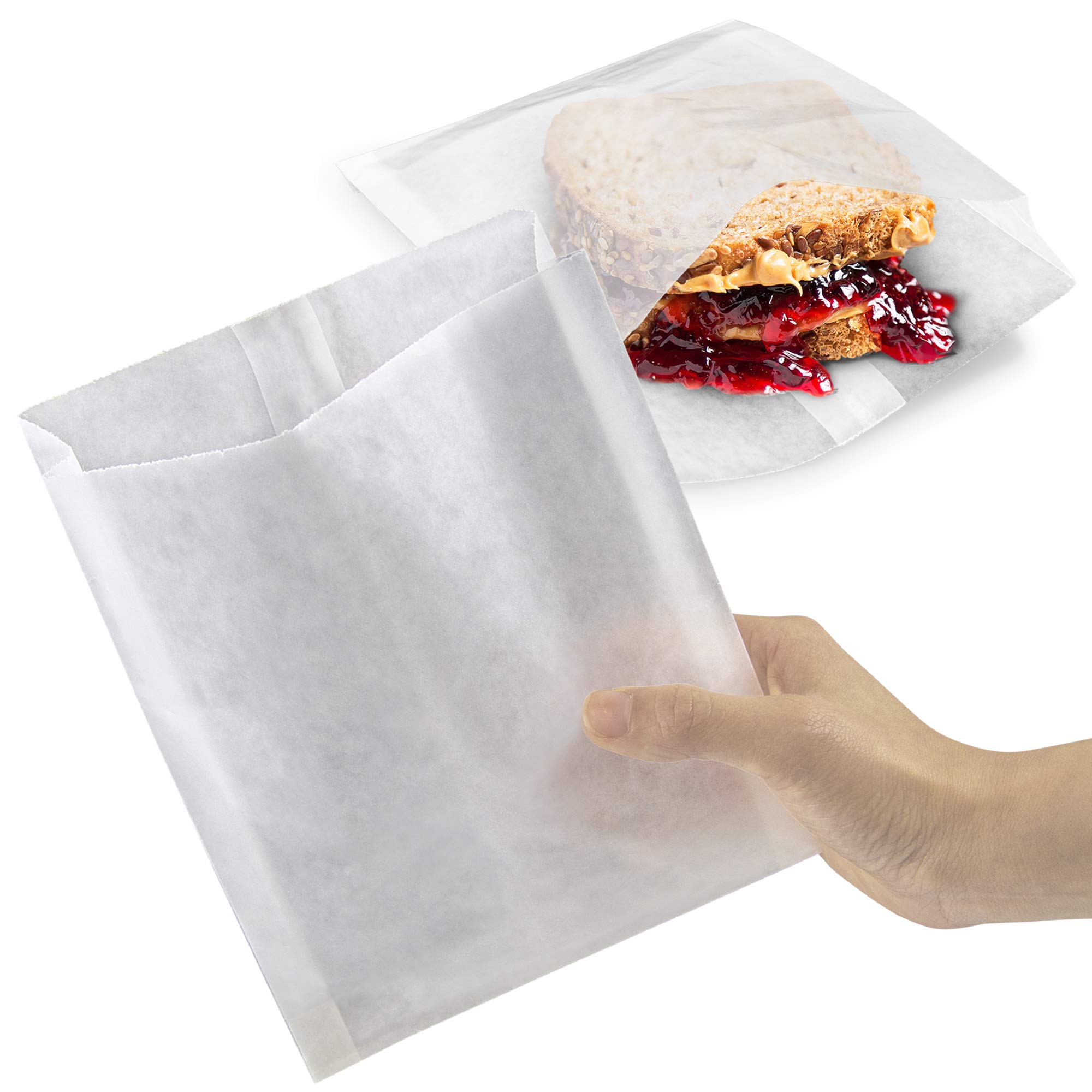 Grease-proof Wax Paper Bags for Sandwich and Snack