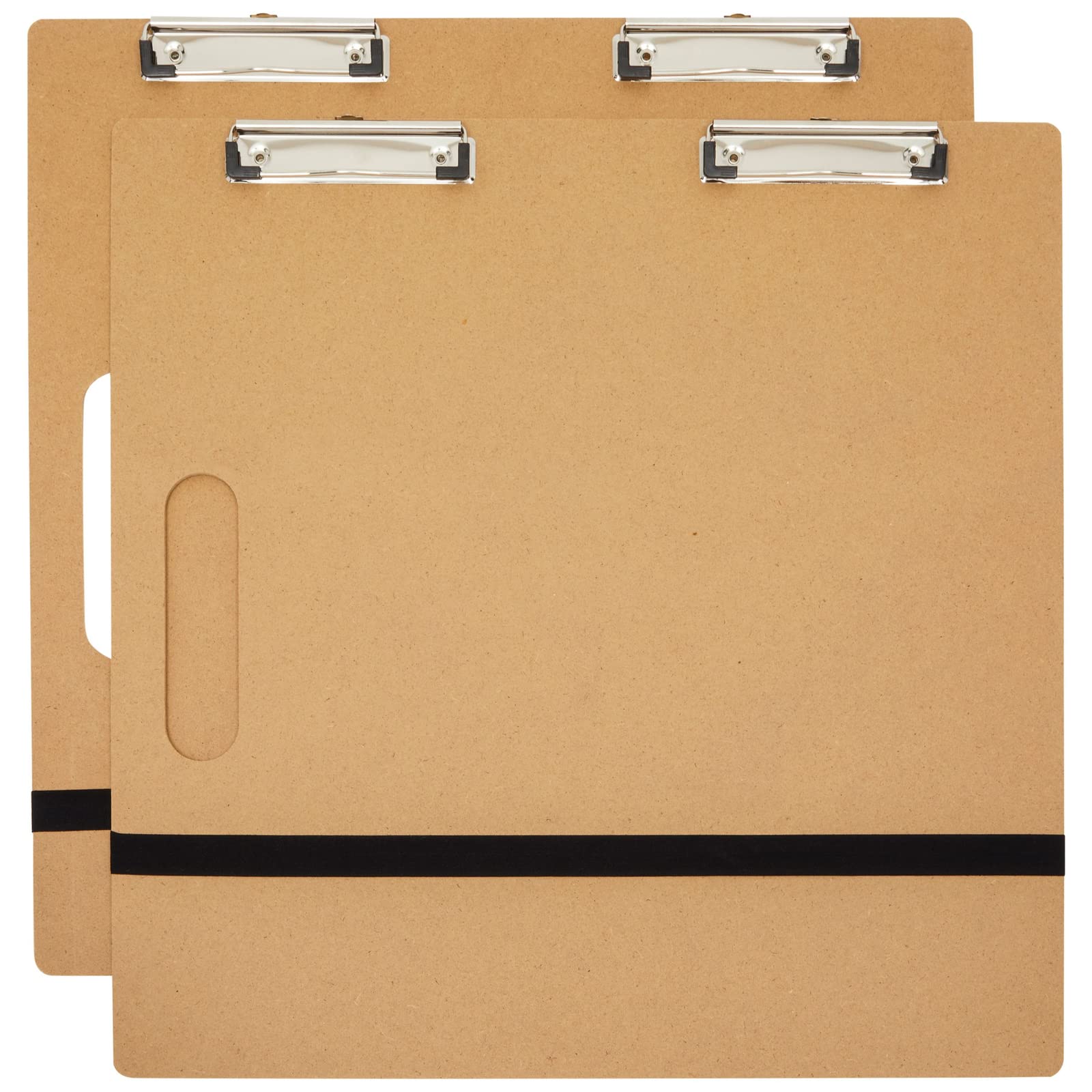  Pacific Arc Field Sketch Board, Masonite with Cutout Handle,  Clip, and Strap Holes, 18 Inch X 18 Inch