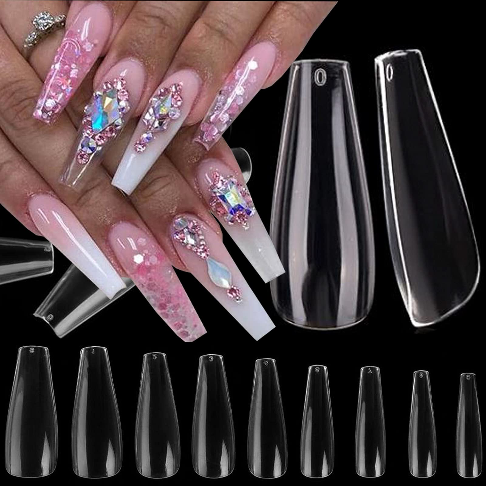 24pcs Short Almond Pink French False Nails Star Design Press on Nails Fake  Nails DIY Manicure Detachable Stick-on Nail Tips - AliExpress