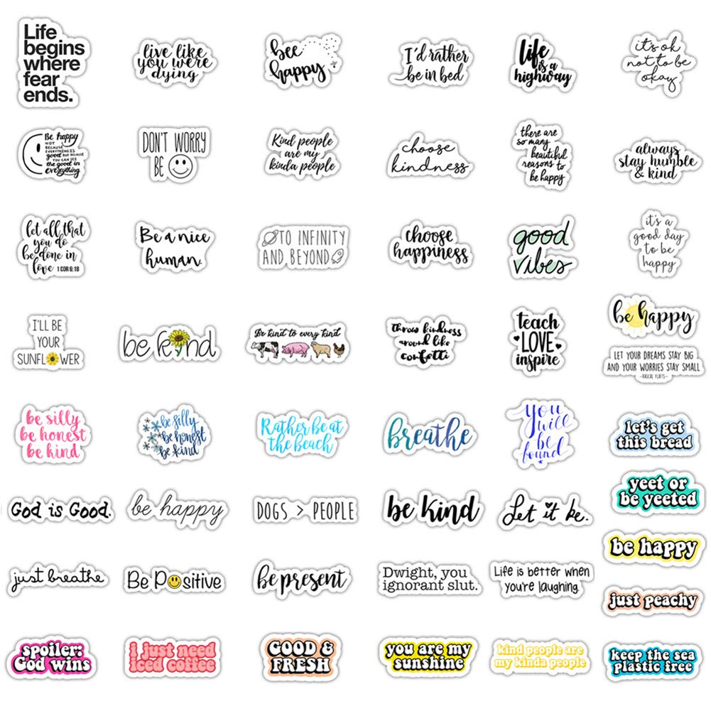 Inspirational Stickers,150Pcs Motivational Stickers for Water