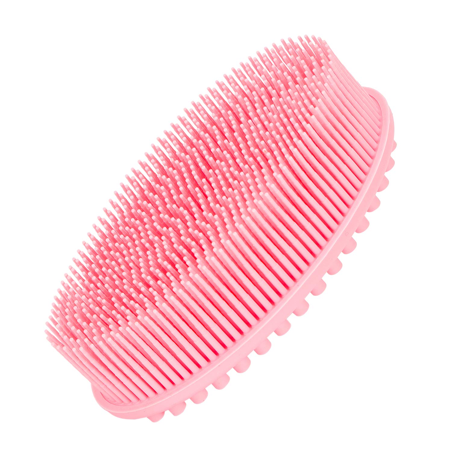 Back Scrubber Silicone Shower Brush Body Brush Body Scrubber, Pink