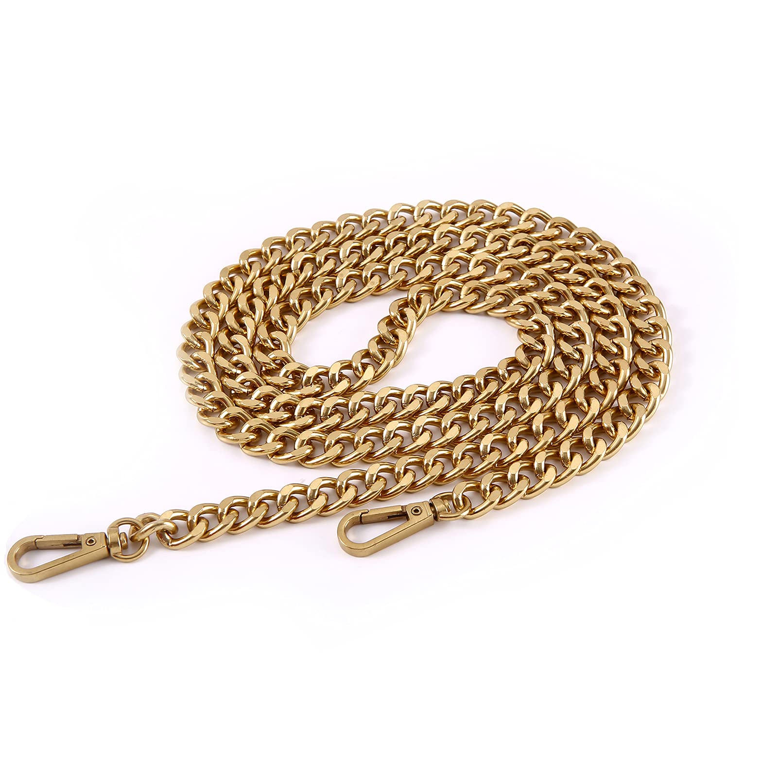 47'' Light Metal Crossbody Purse Chain Straps Replacement for Bag Handbag  (Antique Gold)