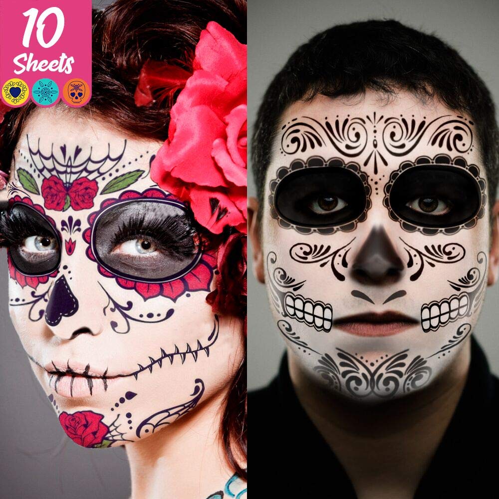 halloween sugar skull face makeup