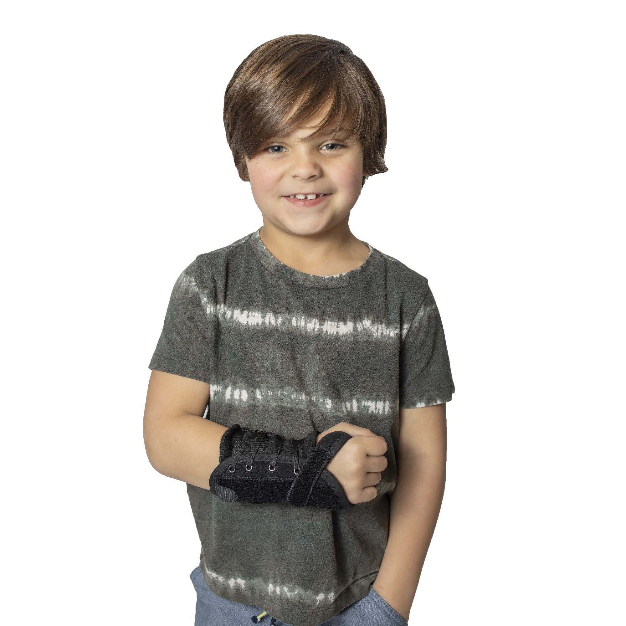 Brace Align Kid s Lace-Up Wrist Brace for Wrist Immobilization Sprains &  Strains Carpal Tunnel Syndrome & De Quervain s Syndrome - Pediatric Sizes  in Left or Right Wrist PDAC L3908 Left