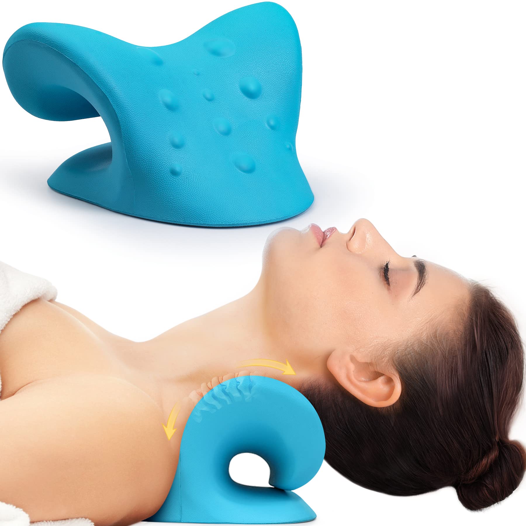 Neck And Shoulder Relaxer Chiropractic Pillow Neck Traction Device Relieve  Pain And Cervical Spine Massage Pillow