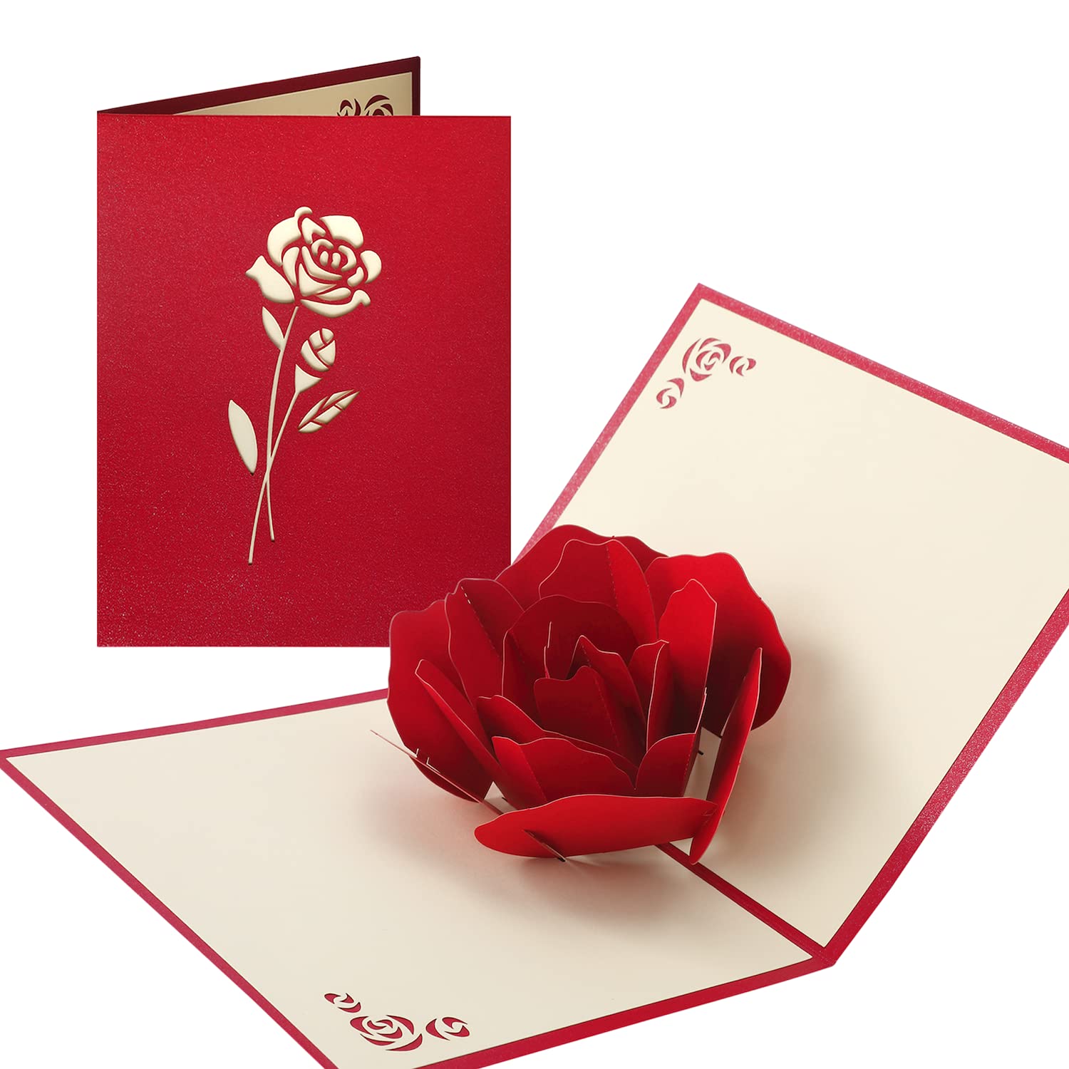 Pop-Up Bouquet Card: Red Roses