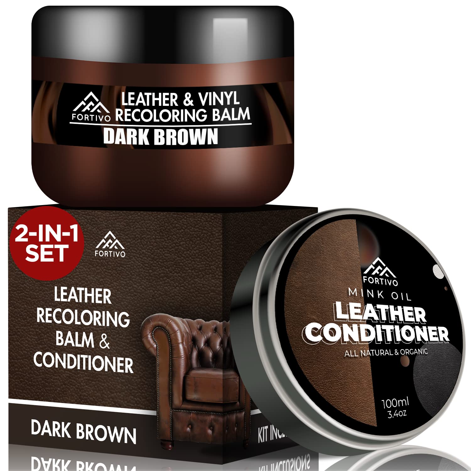 Leather Repair Kits for Couches Dark Brown, Leather Repair Kit for