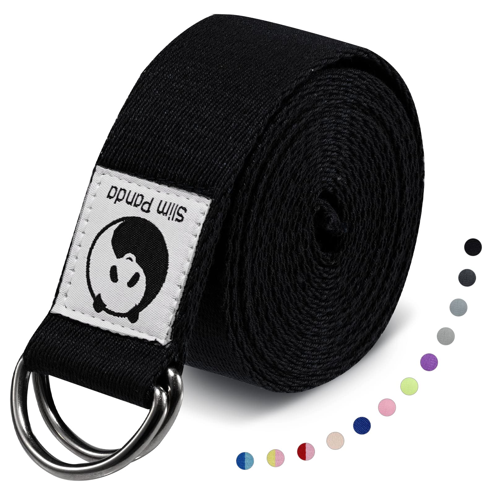 Yoga Stretch Band, Durable Yoga Stretch Strap ​Portable Easy To Store Build  Muscle for Yoga Gym(Black) : : Sports & Outdoors