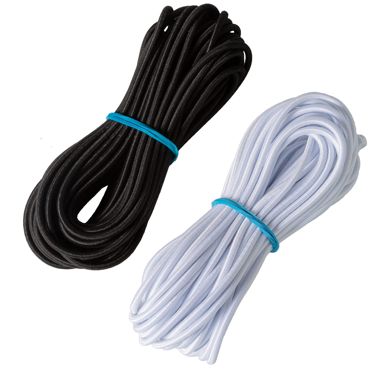 Black Nylon Cord Elastic - Elastic by the Yard