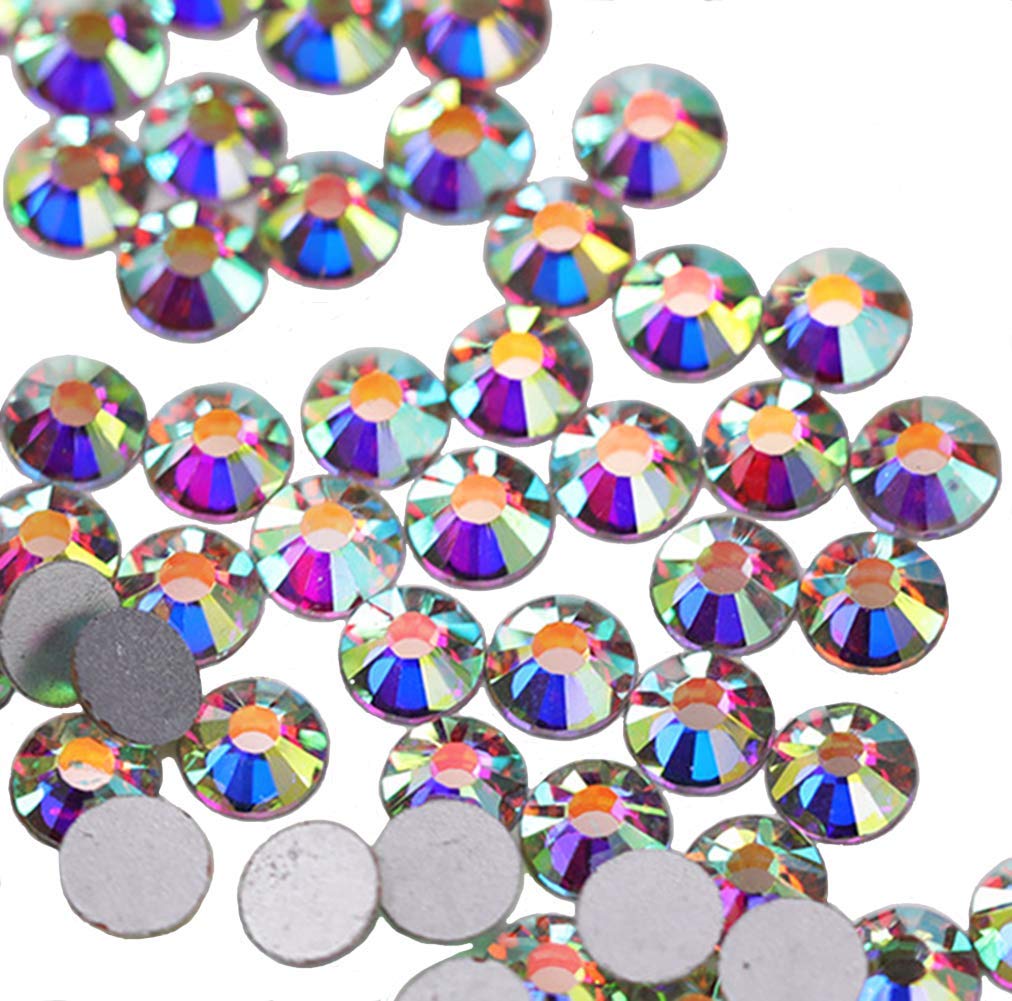 144-Pk) Jollin Glue Fix Crystal Flatback Rhinestones Glass Diamantes