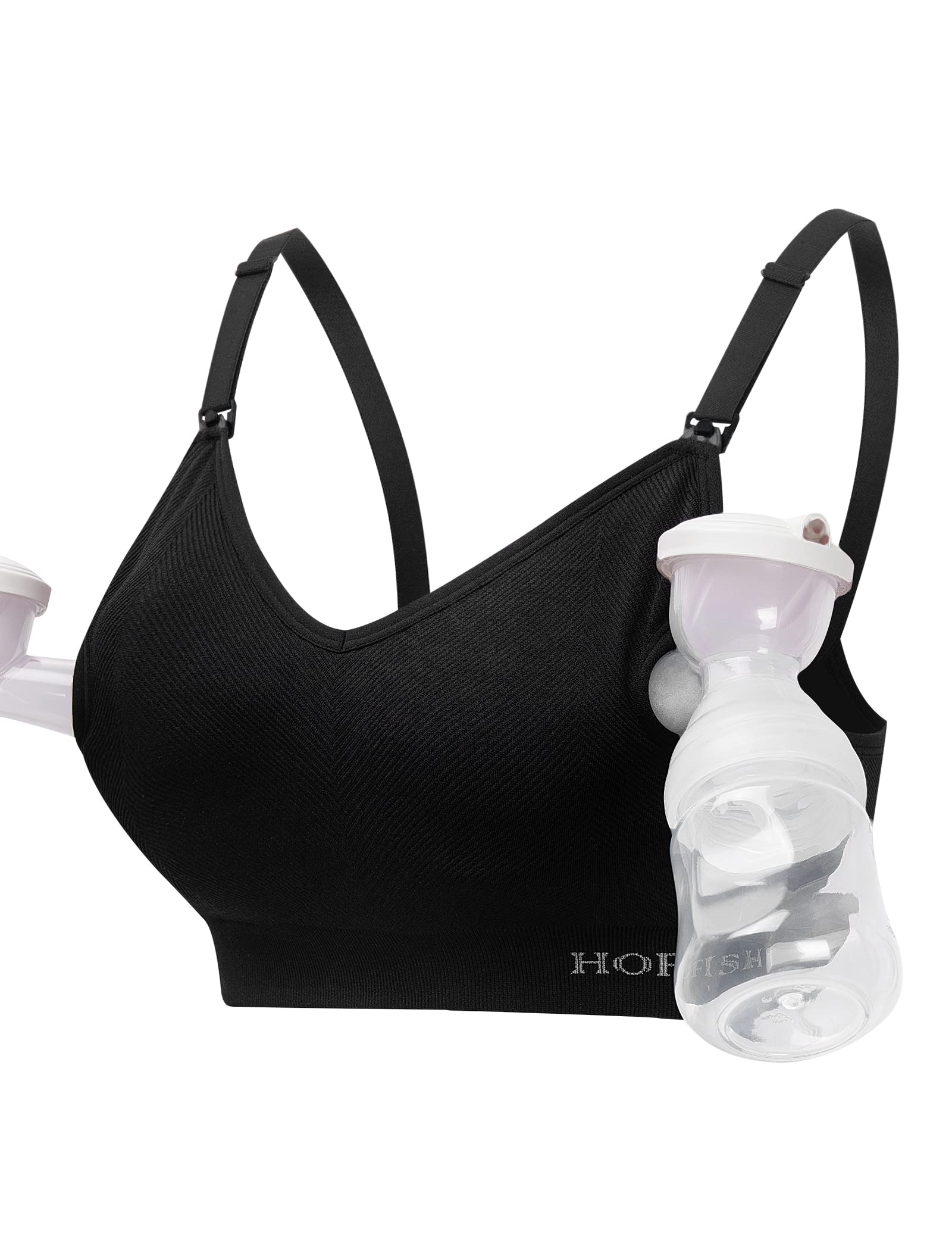 HOFISH Women's Maternity Pregnancy Seamless Breastfeeding Bras No