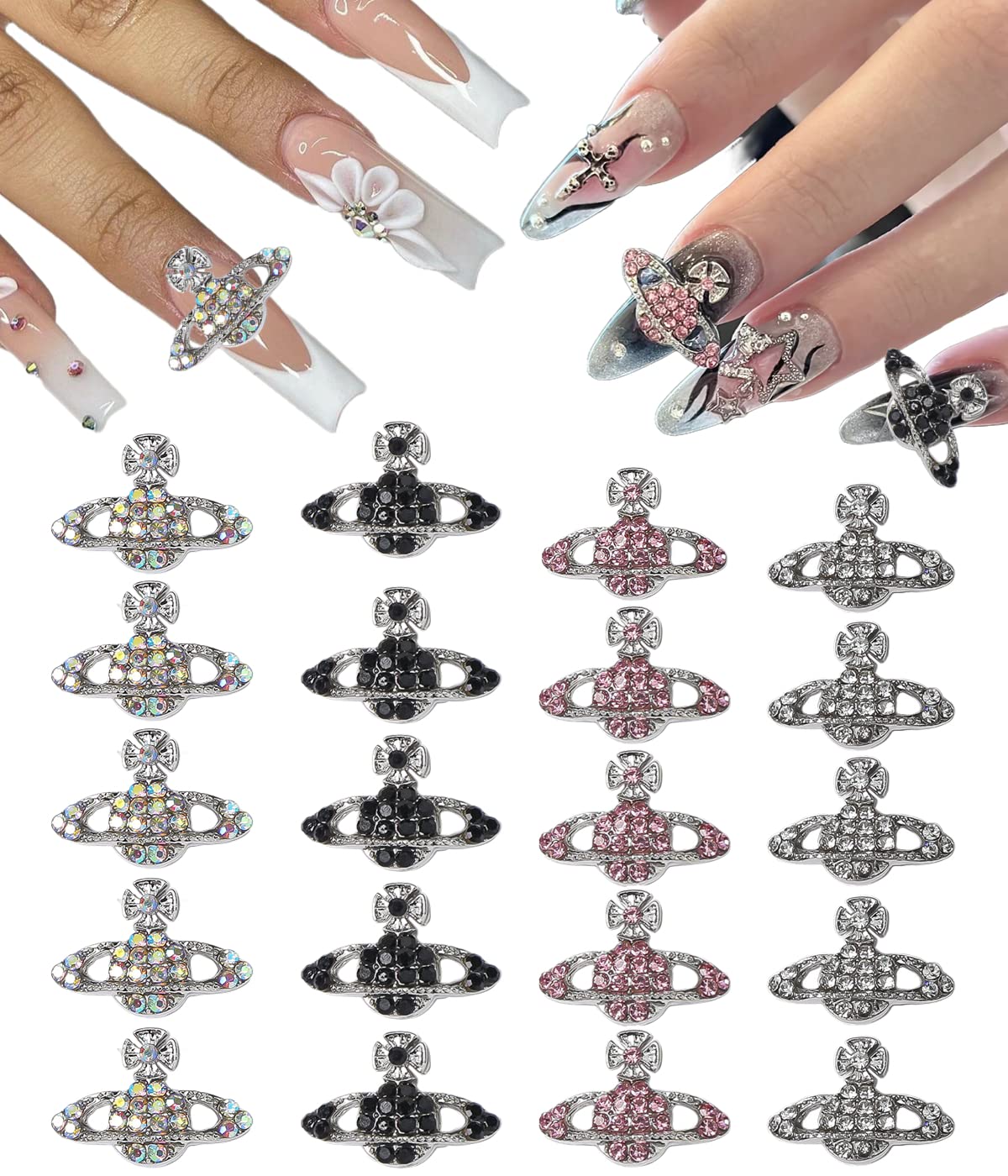 Art Tips Nail Rhinestones Decoration 3D Nail Charms Nail Kawaii