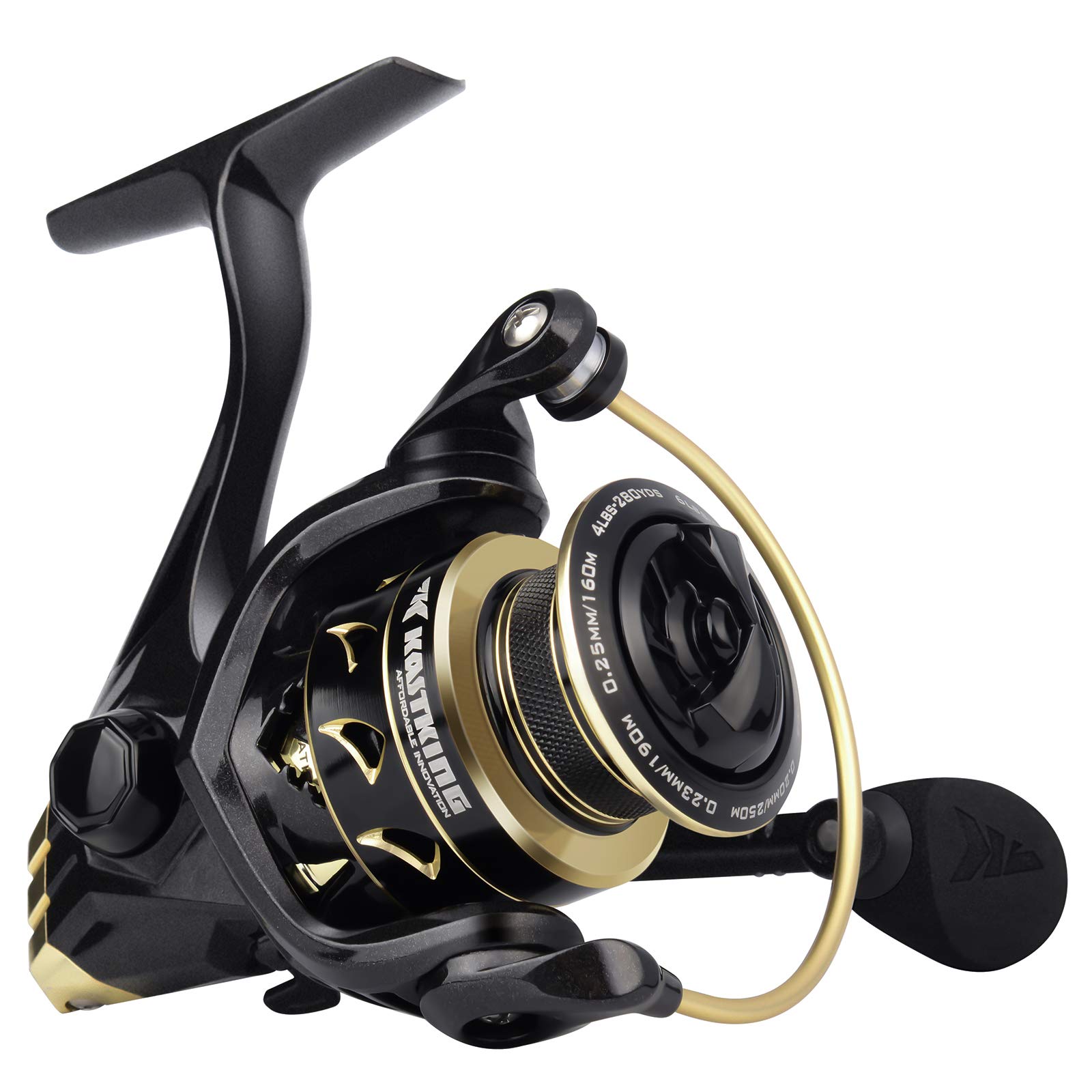 KastKing Valiant Eagle Gold Spinning Reel - 6.2:1 High-Speed Gear Ratio,  Freshwater and Saltwater Fishing