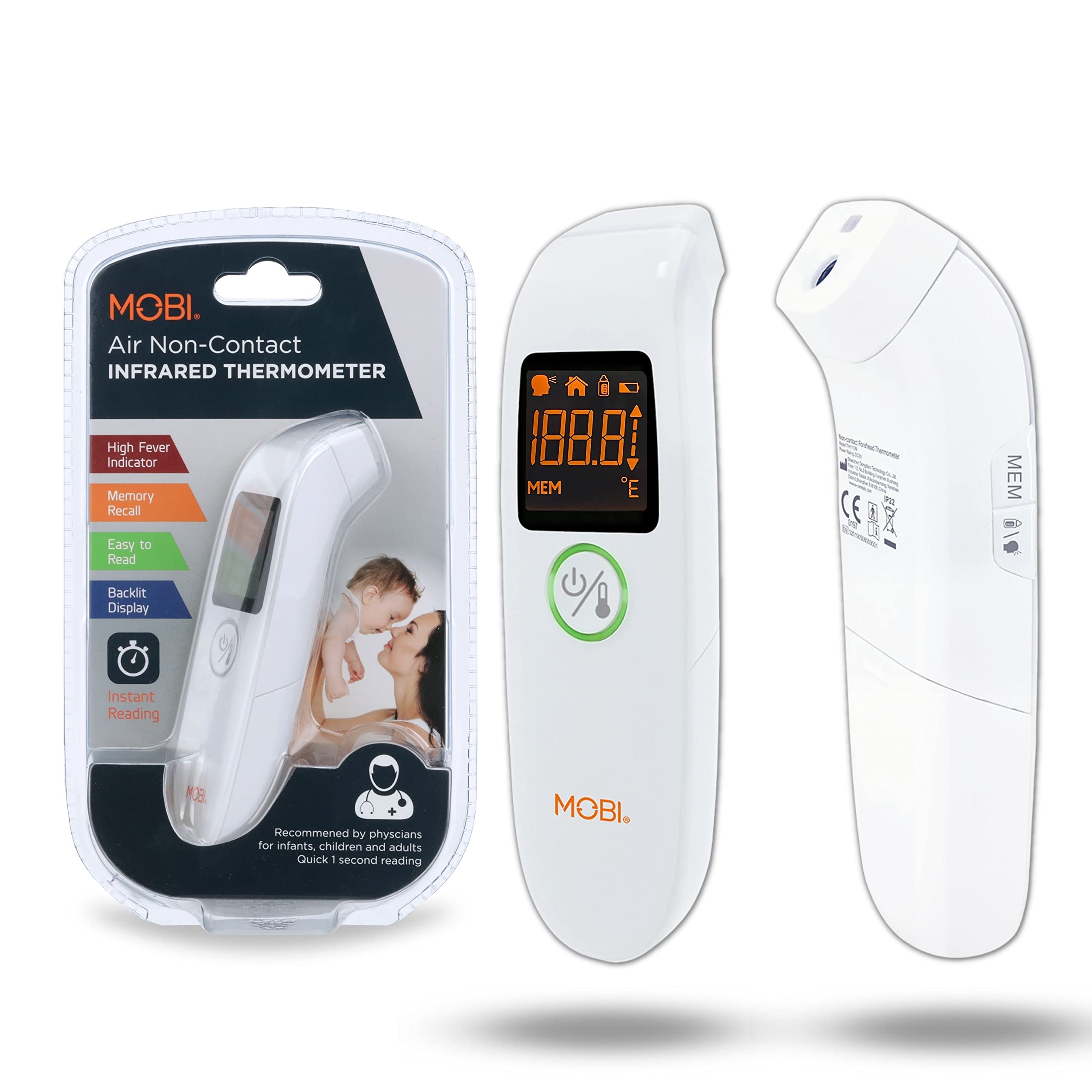 Infrared Digital Thermometer Body Forehead Body Temperature Gun NON-CONTACT