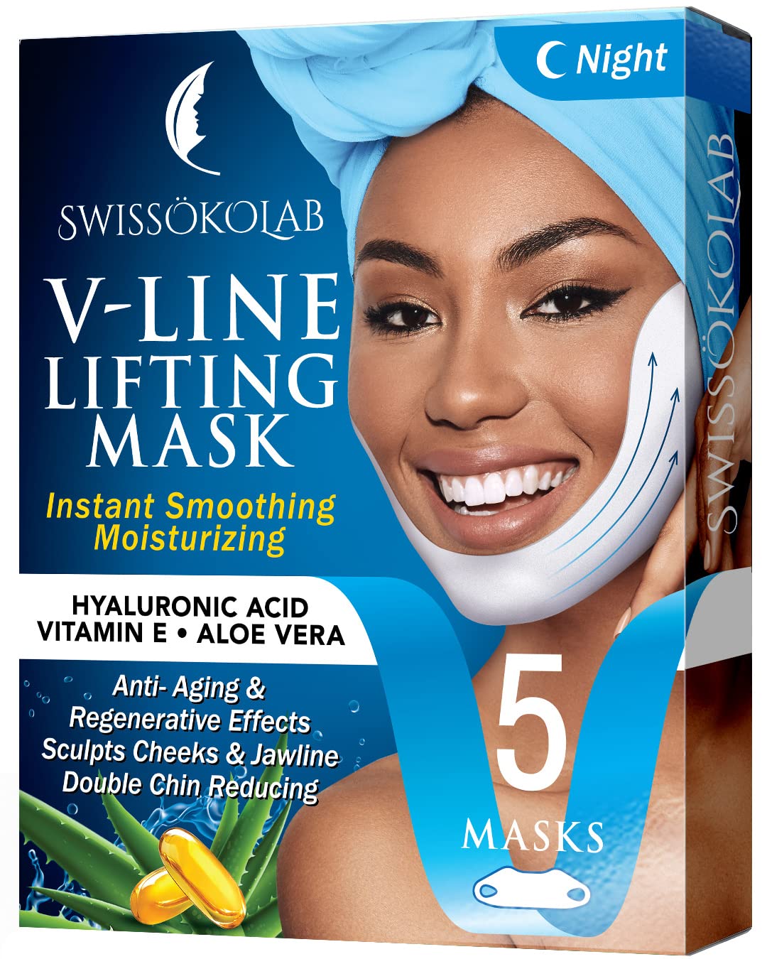 Double Chin Reducer Eliminator V Line Lifting Mask Instant Face