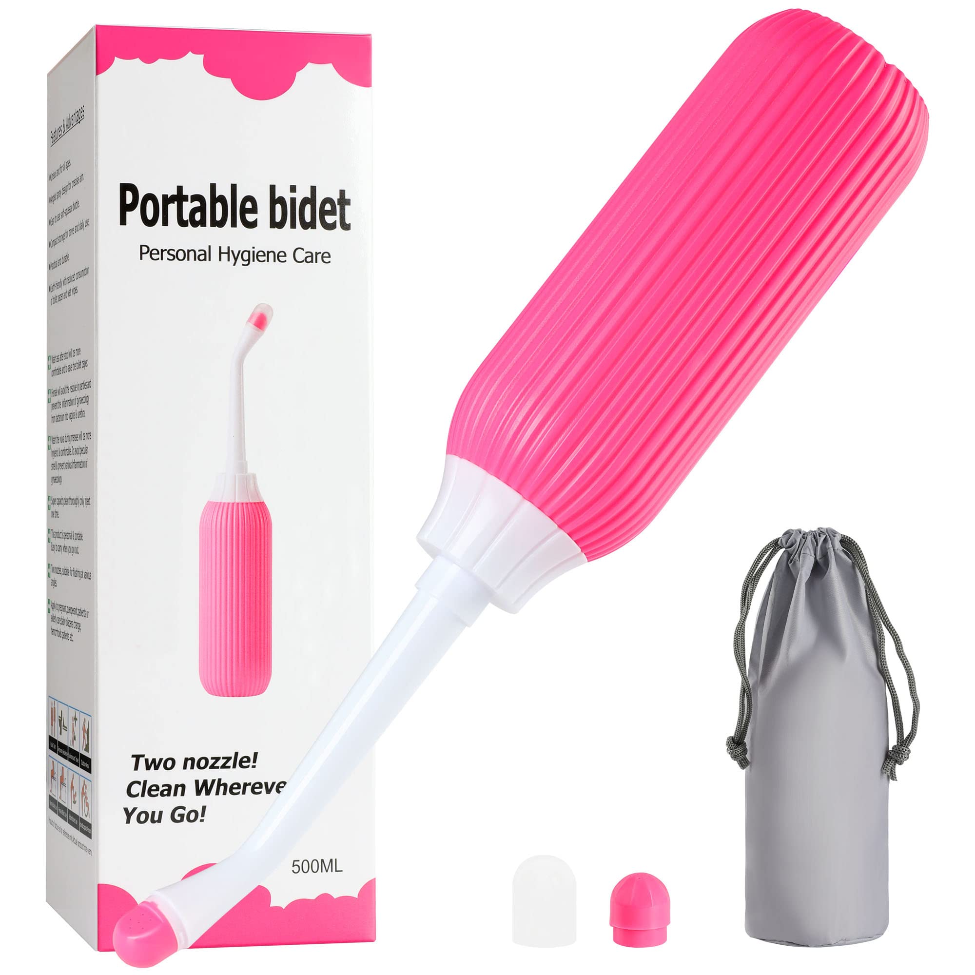 Pink Portable Personal Bidet Portable Travel Bidet With 2 Spray