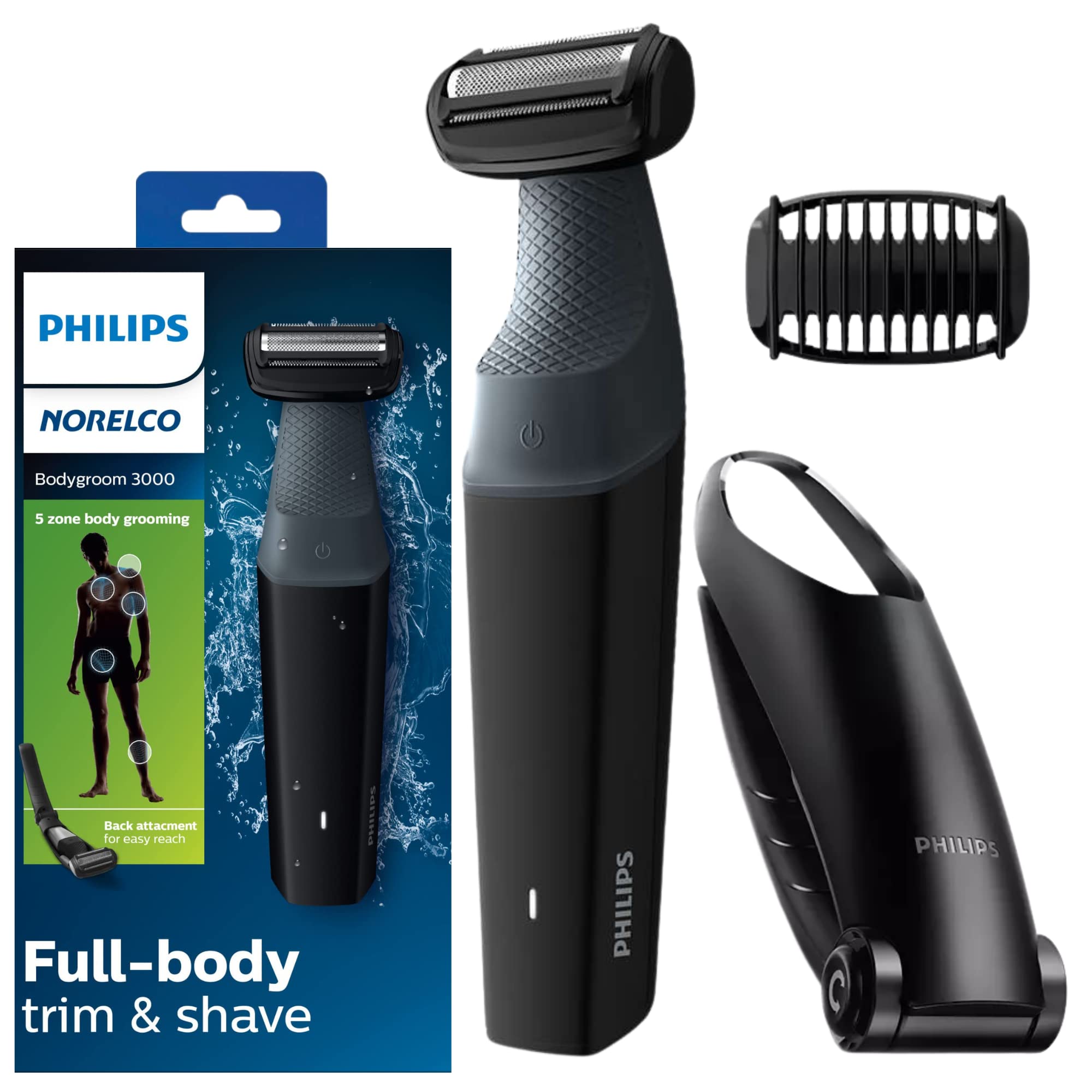 Philips Norelco Body Groomer Series 3000 Body Shaver Showerproof