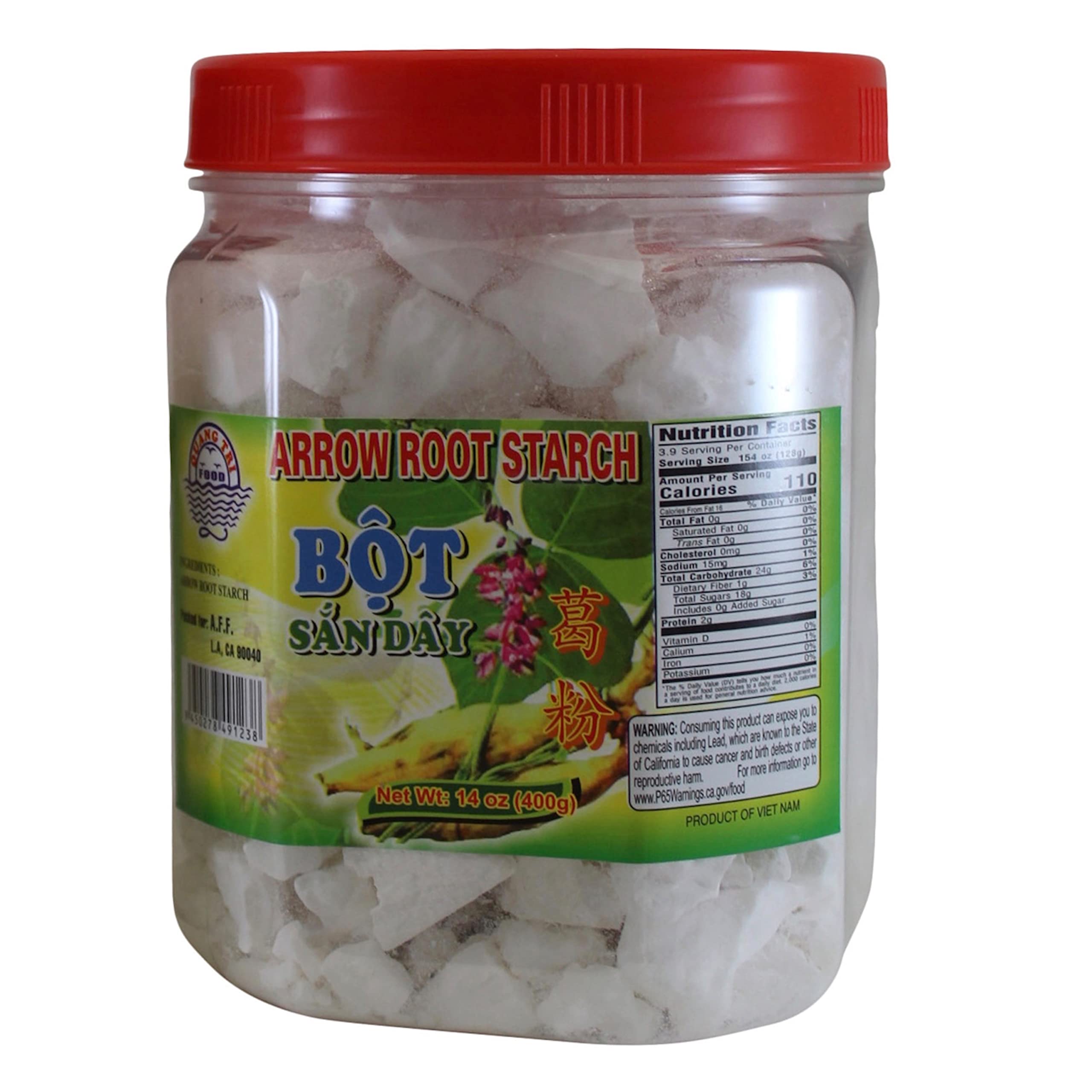 Arrow Root Starch (Bot San Day) 40bg/14oz *Smile* – Duc Thanh INC