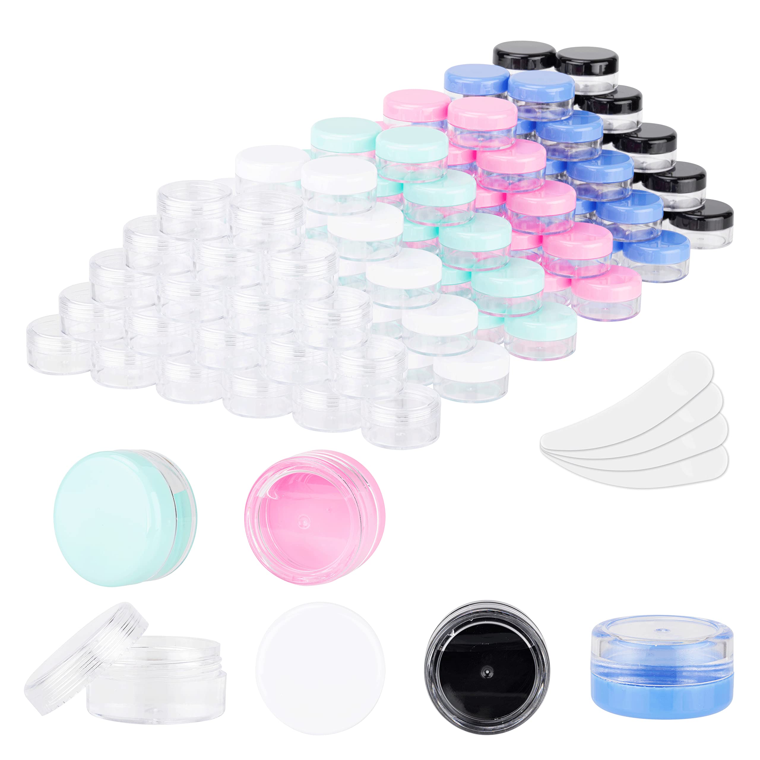 Clear Pet Plastic Jar Cosmetic Containers Makeup Sample - Temu Australia
