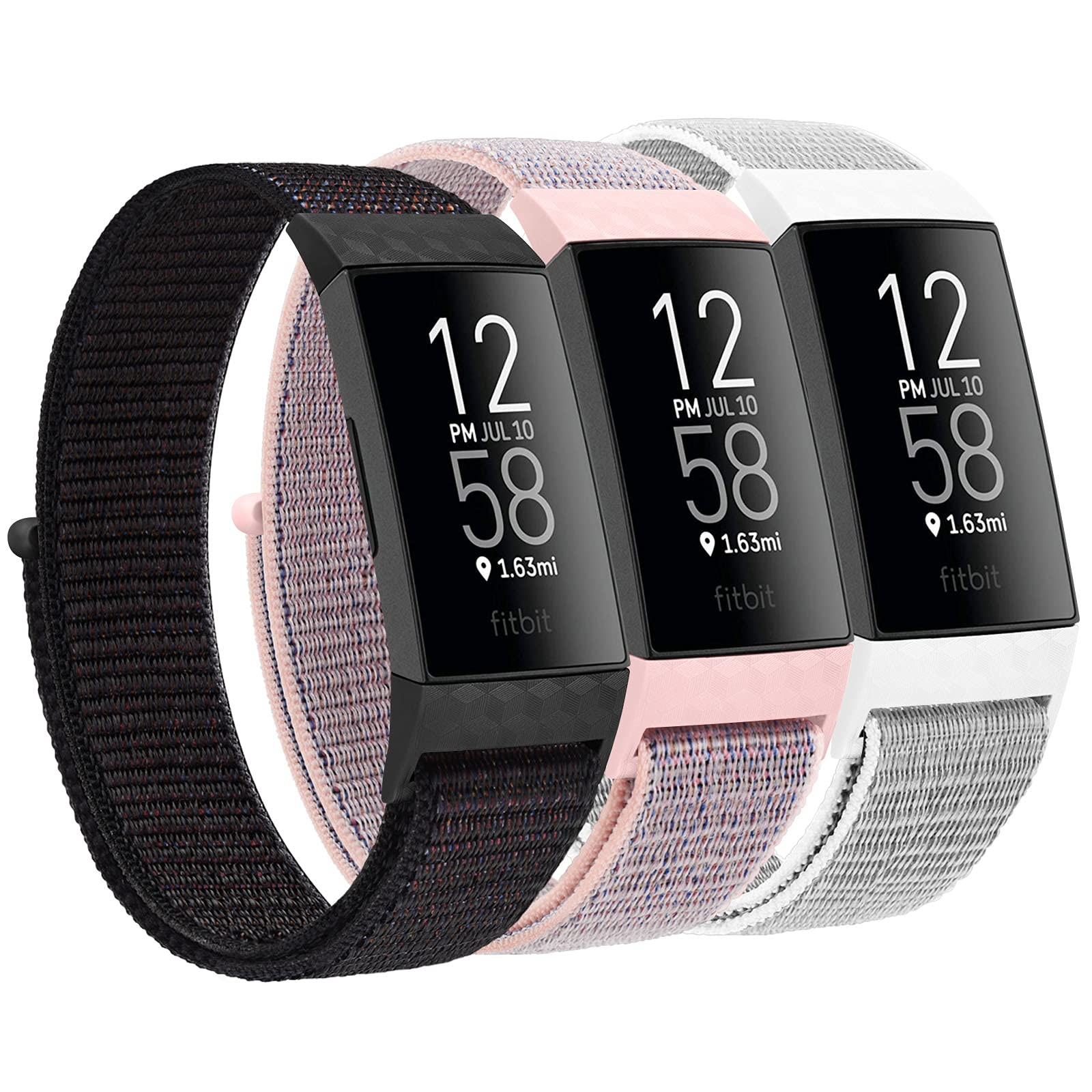 Woven Nylon Band for Fitbit Charge 4 & Charge 3