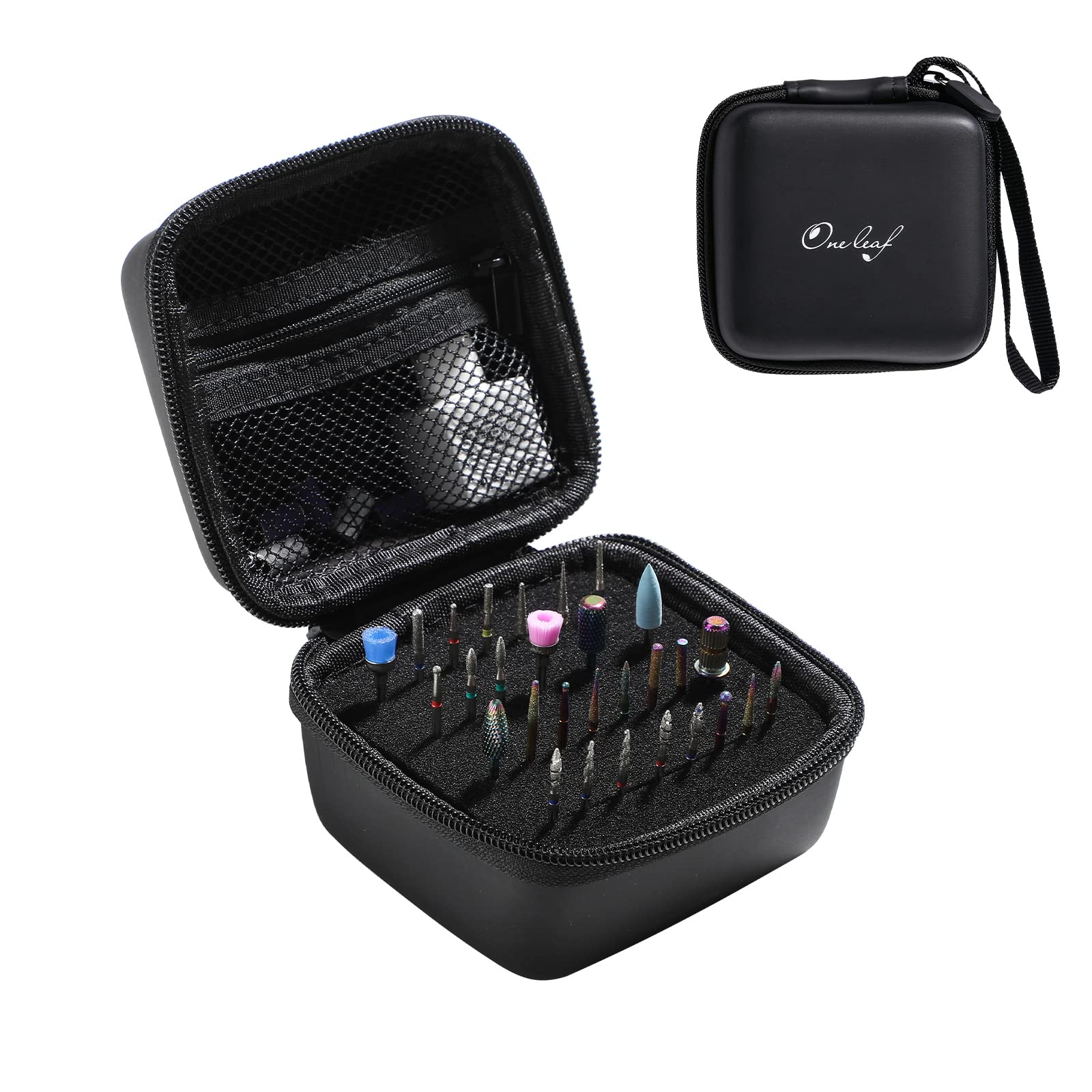 Nail Drill Bits nail polish dip powder kit storage Organizer Tavel carry  case