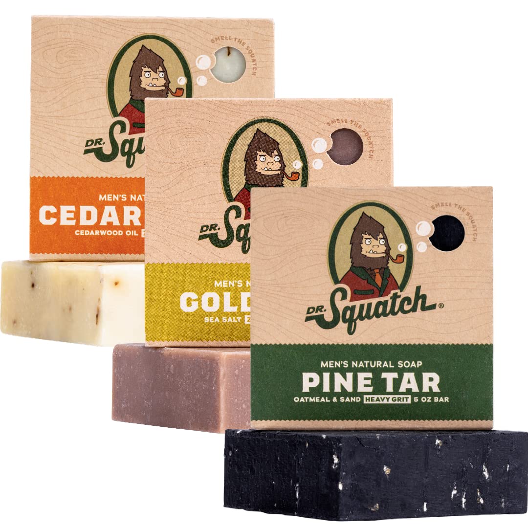  Dr. Squatch Men's Bar Soap Gift Set (10 Bars) - Pine