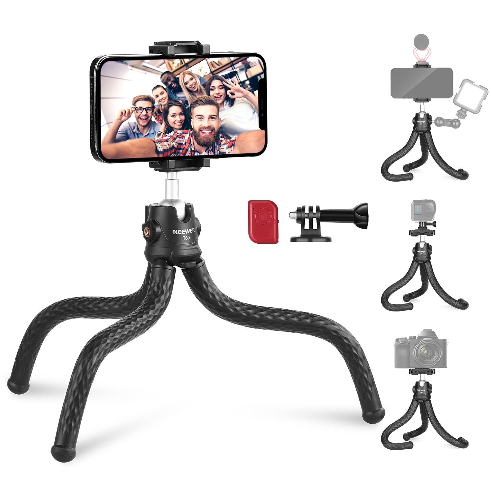 Neewer LED Video Conference Light Kit with Clip & Phone Holder for