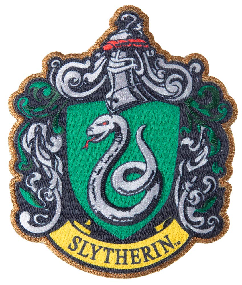 Simplicity Harry Potter Slytherin House Emblem Applique Clothing Iron On  Patch, 3.5'' x 4.15