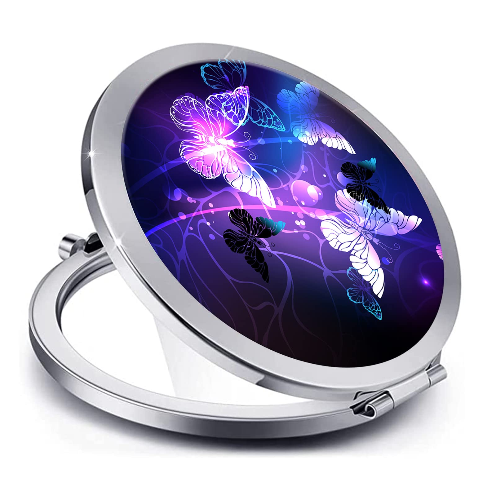 magnifying makeup mirror small mirror for purse Travel Makeup Portable Small  | eBay
