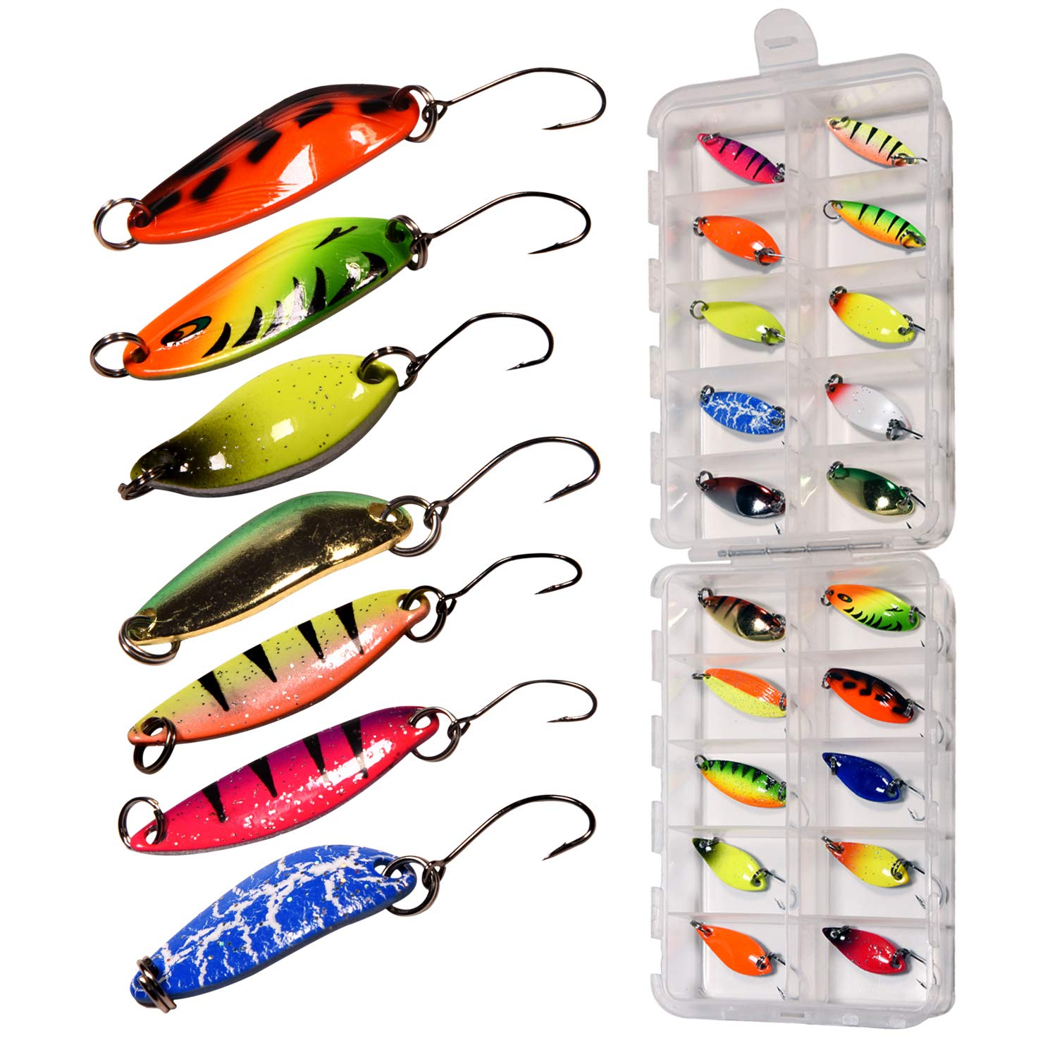 THKFISH Spoon Fishing Lures for Trout Spoons Hard Baits Single