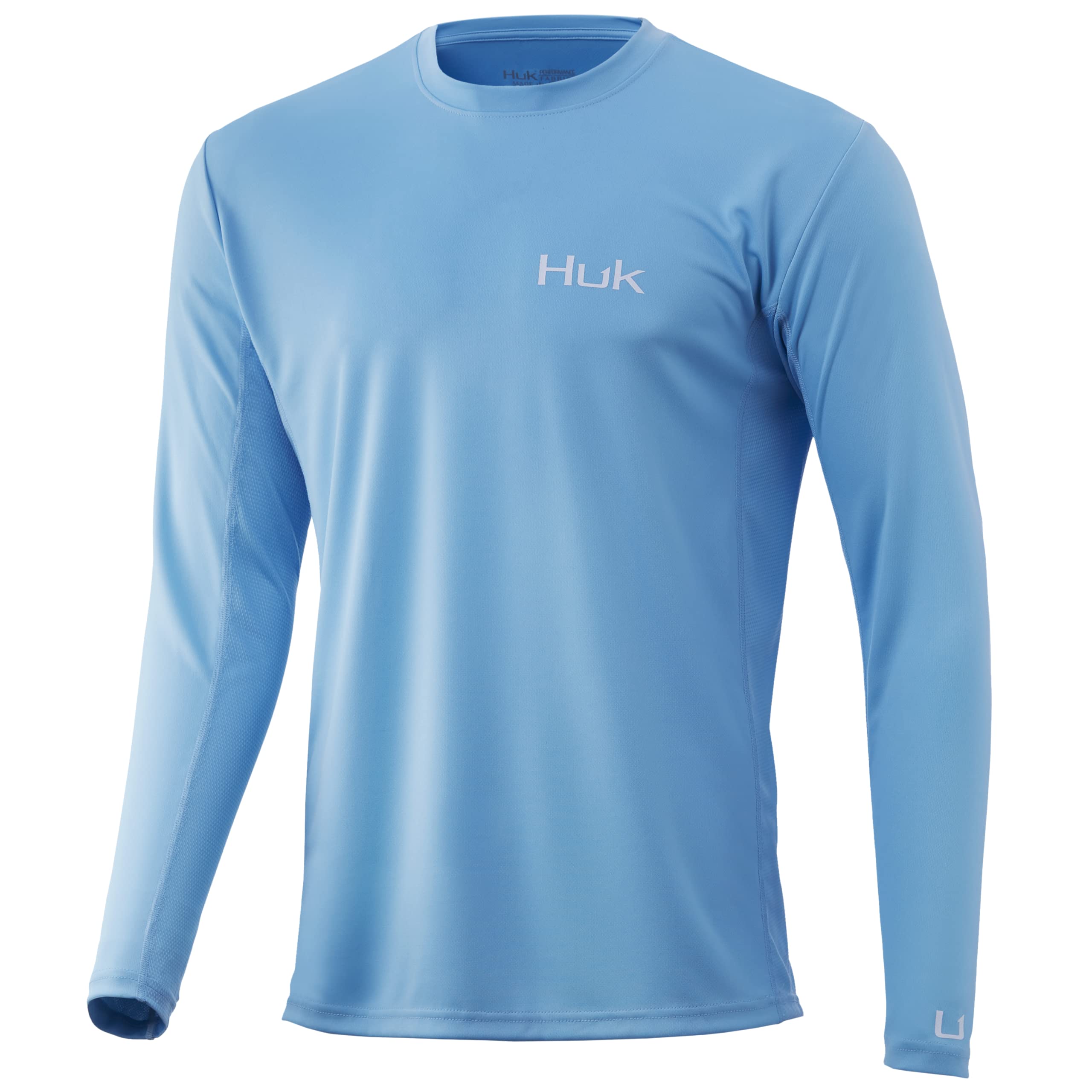 HUK Men's Icon X Long Sleeve Fishing Shirt with Sun Protection Baltic Sea  Large