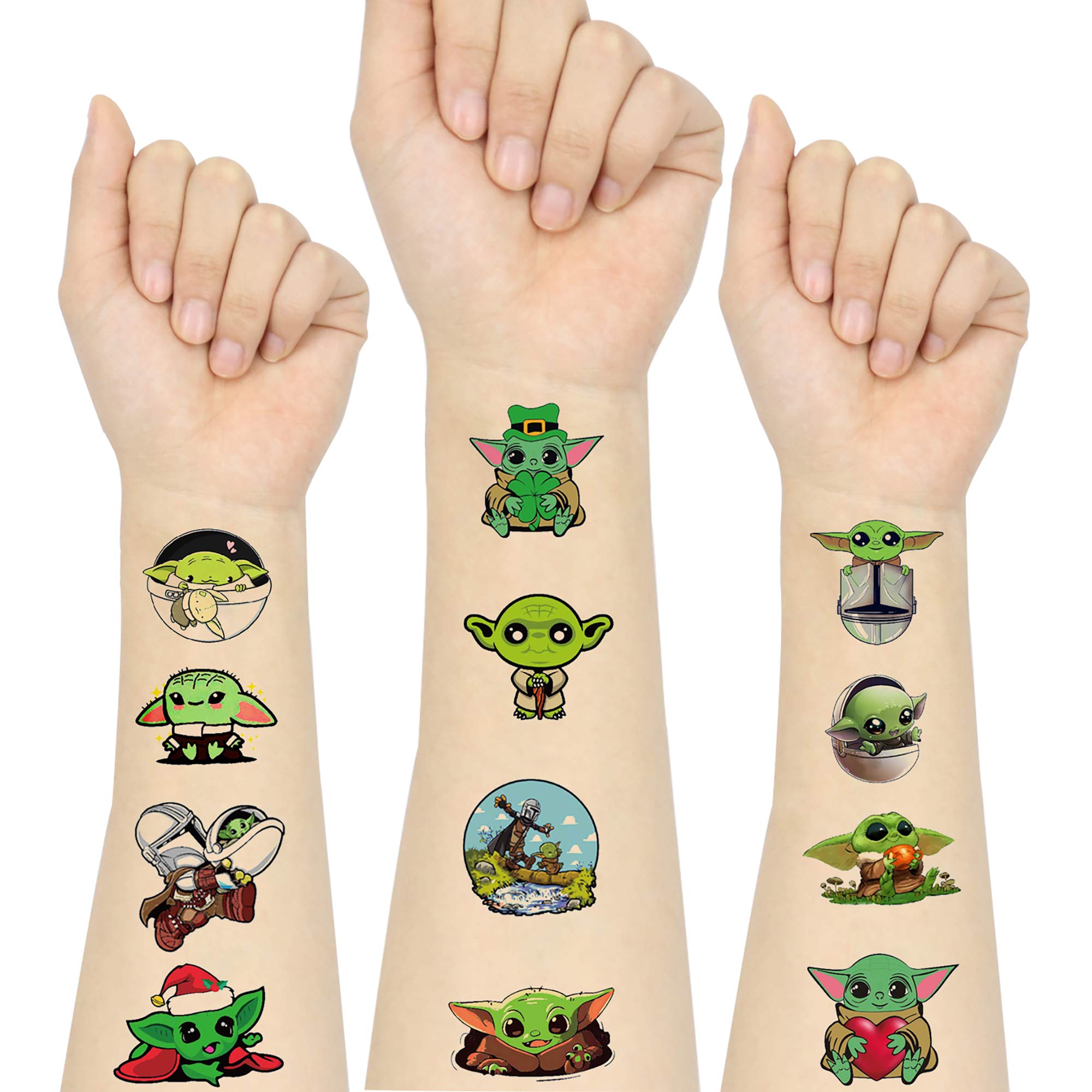 Baby Yoda Temporary Tattoo Birthday Decorations Party Supplies For Kids  Star War Theme Birthday Party Yoda