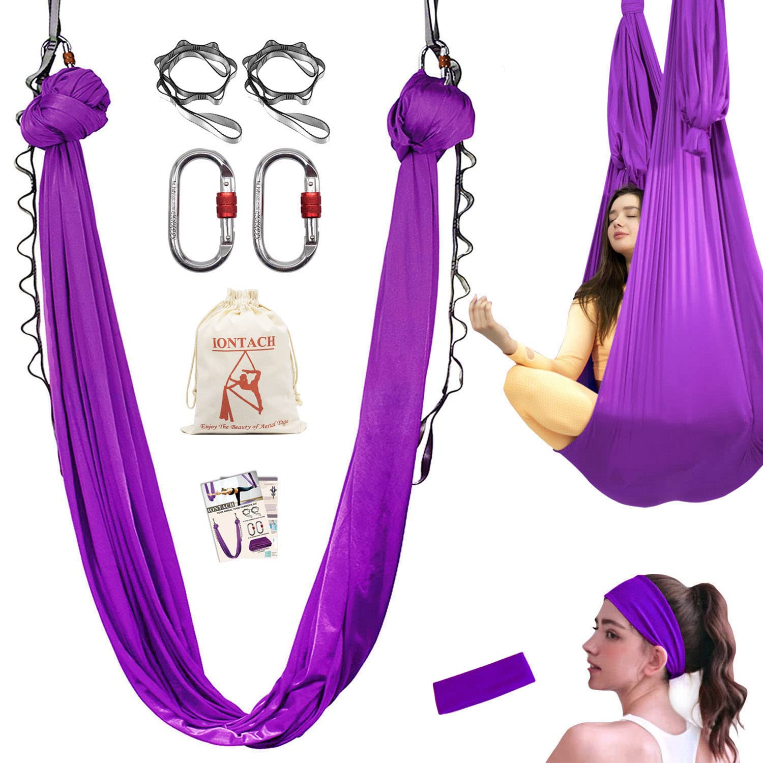 5m Premium Aerial Yoga Hammock, Aerial Yoga Swing Set,Antigravity