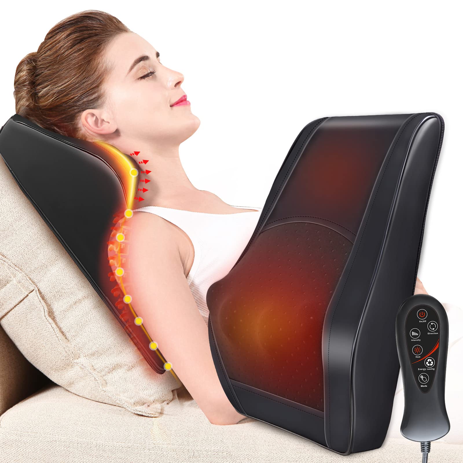 Shoulder And Neck Massager With Heat Compress, 6 Massage Modes And 15 Gear  Strength - Relieve Cervical Tension, Perfect Gift For Neck Massage