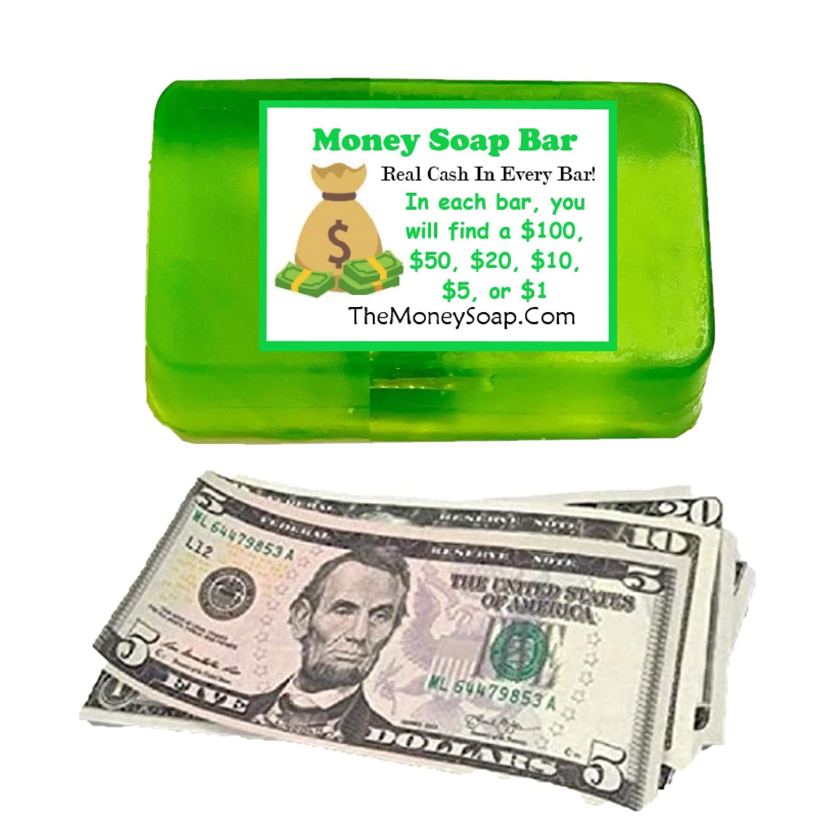 Money Soap Bar: Real Cash In Every Bar!, 47% OFF