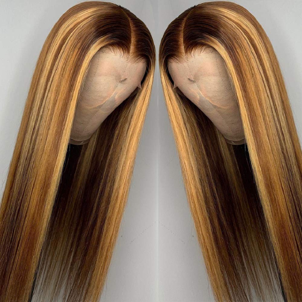  Silk Straight 13X1 T Part Lace Front Wigs Real Virgin