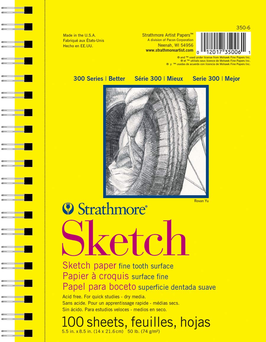Strathmore Spiral Toned Sketch Book Tan 50 Sheets X8 for sale online