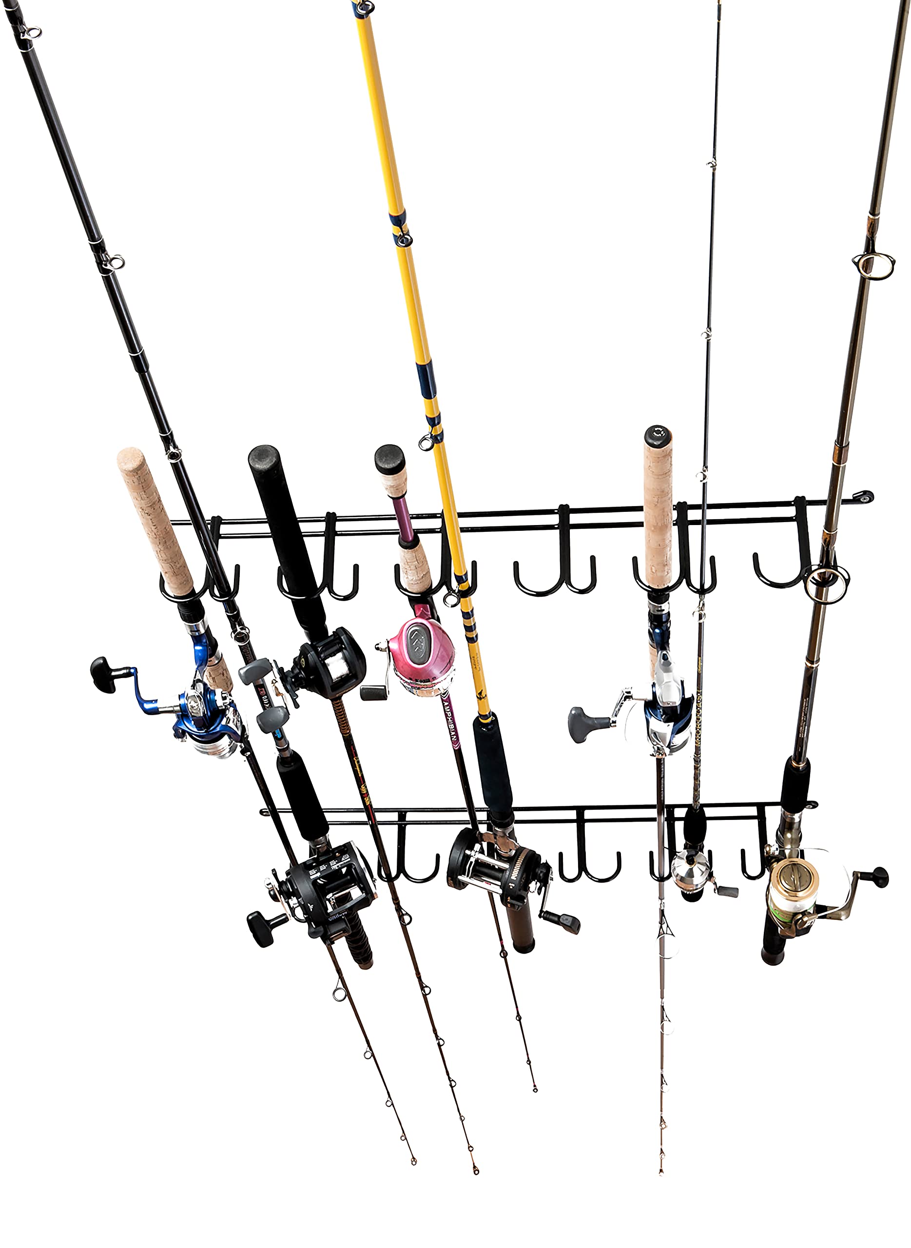 Rack'Em Fishing Rod Racks - Pole Holders - Mounted Storage Racks