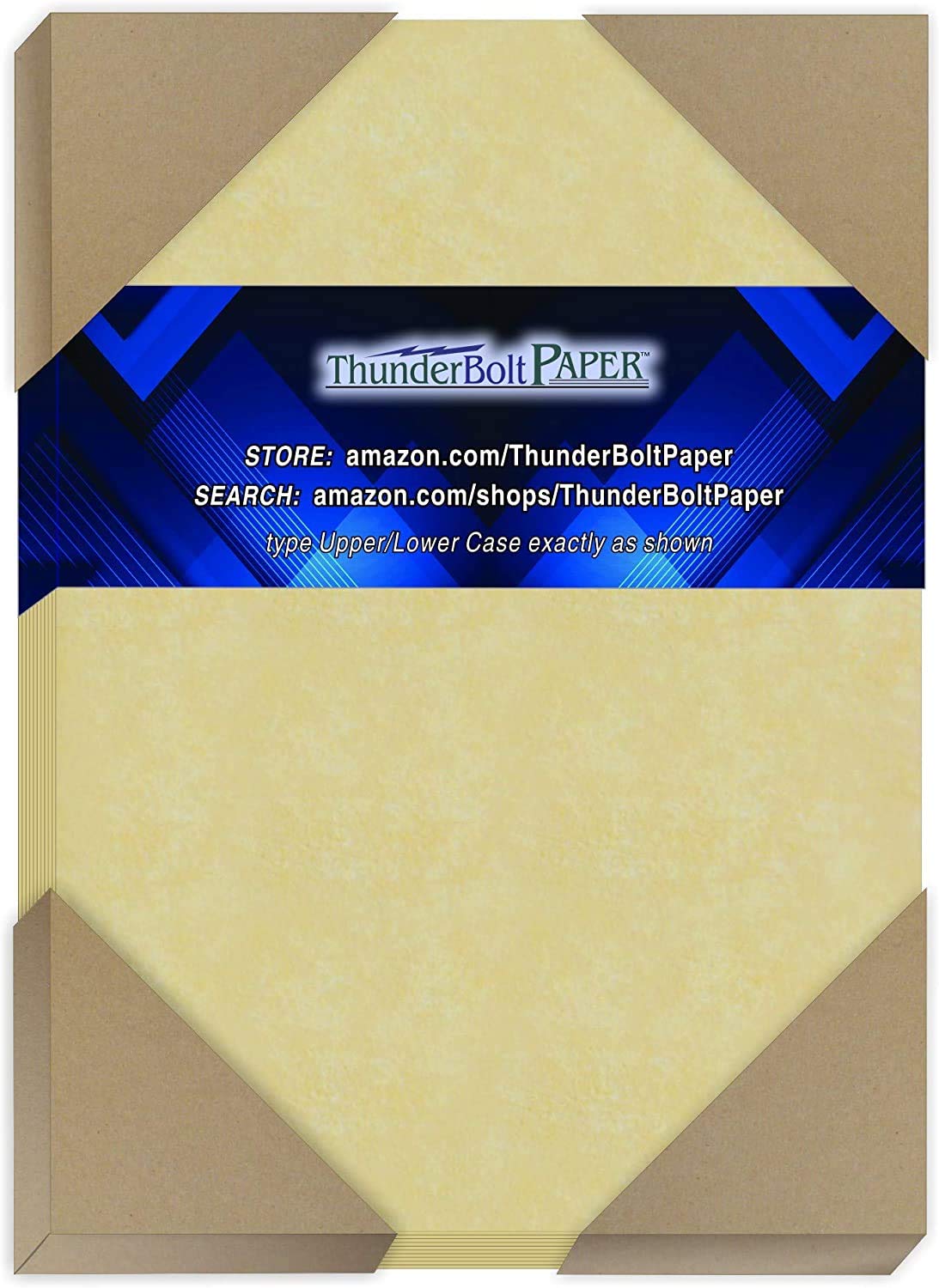 200 Gold Parchment 65lb Cover Weight Paper - 4 X 6 (4X6 Inches)  Photo, Card