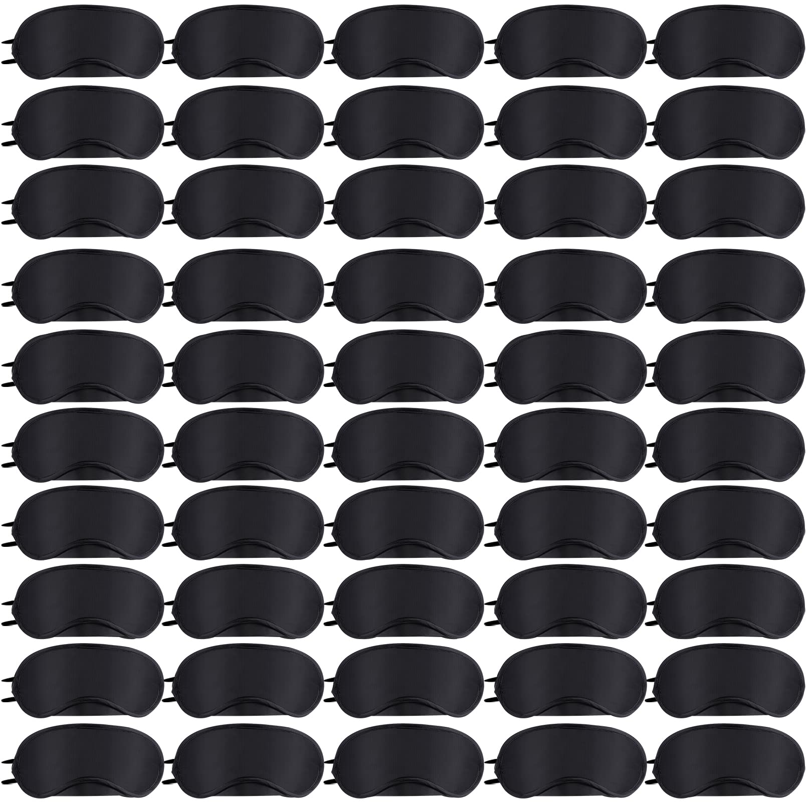 Mudder 12 Pack Eye Mask Cover Shade Blindfold with Nose Pad for Travel  Sleep Game, Black