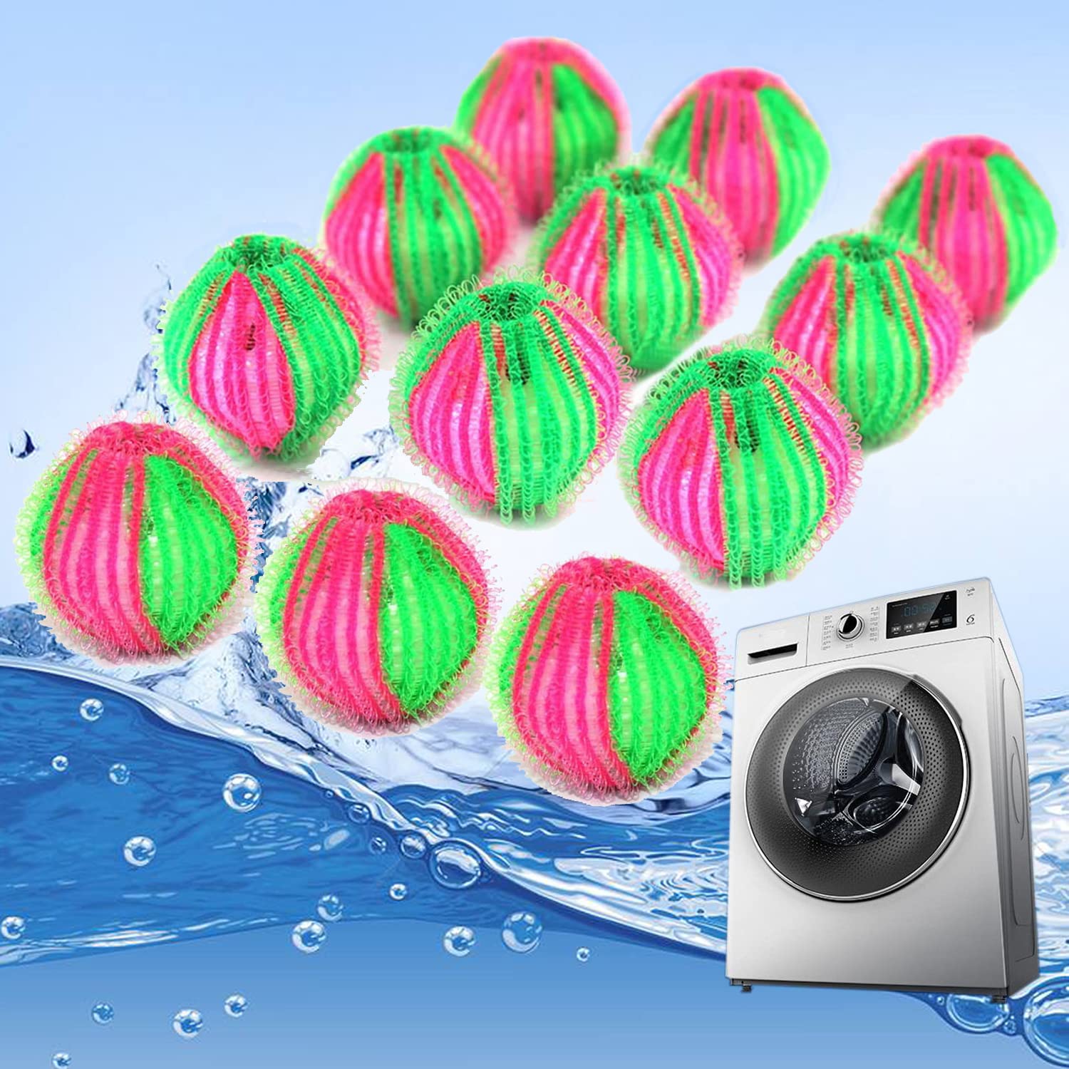 Pet Hair Remover for Laundry - Non-Toxic Reusable Dryer Balls Washer and  Dryer Ball Remove Long Hair from Dogs and Cats on Clothes in The Washing  Machine 12 Packs price in Saudi