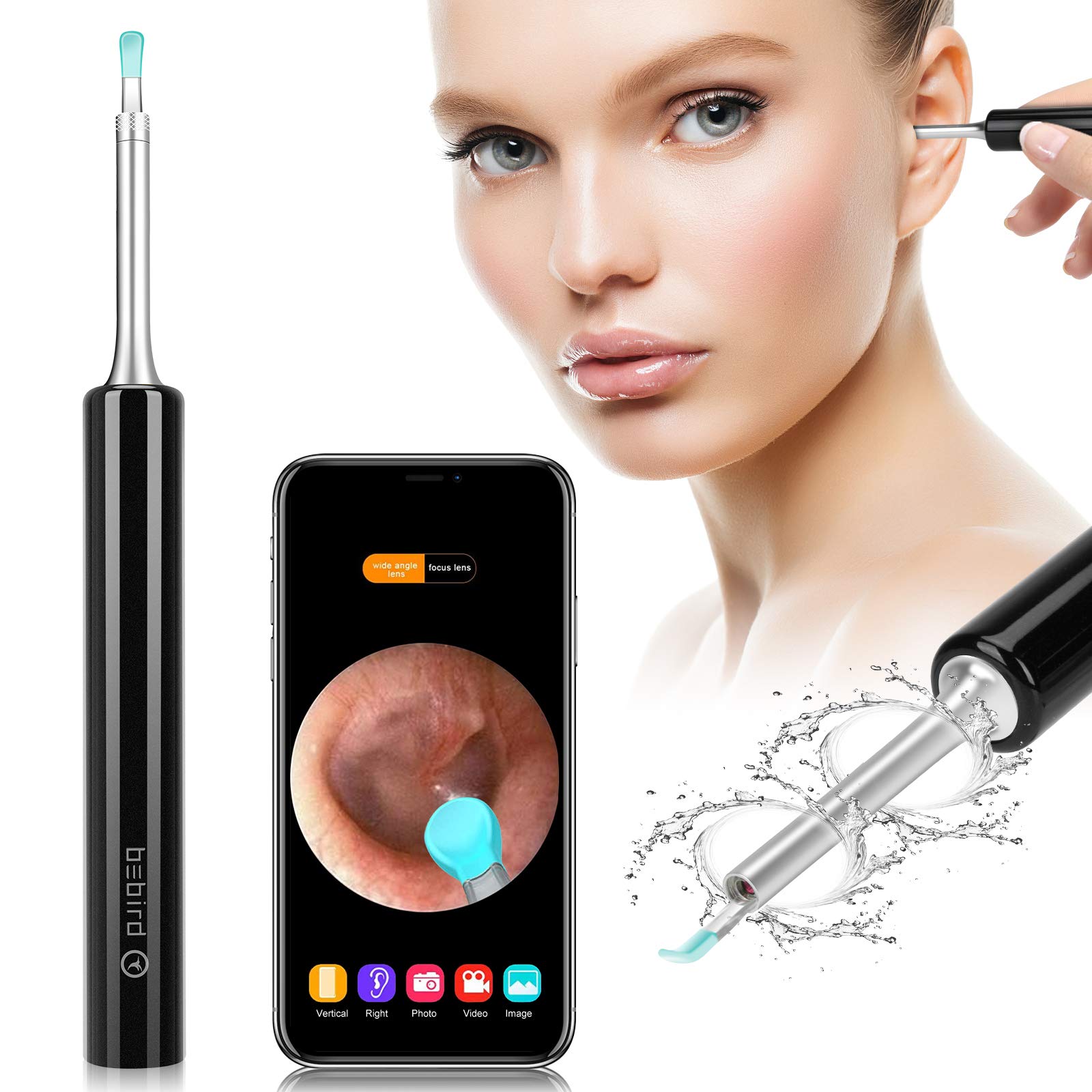 Ear Wax Removal, Enjoyee Ear Cleaner Ear Wax Removal Tool, Wireless Ear Wax  Removal Kit Otoscope with 1080P HD Endoscope Ear Camera for iPhone, iPad &  Android, Ear Wax Removal with Camera