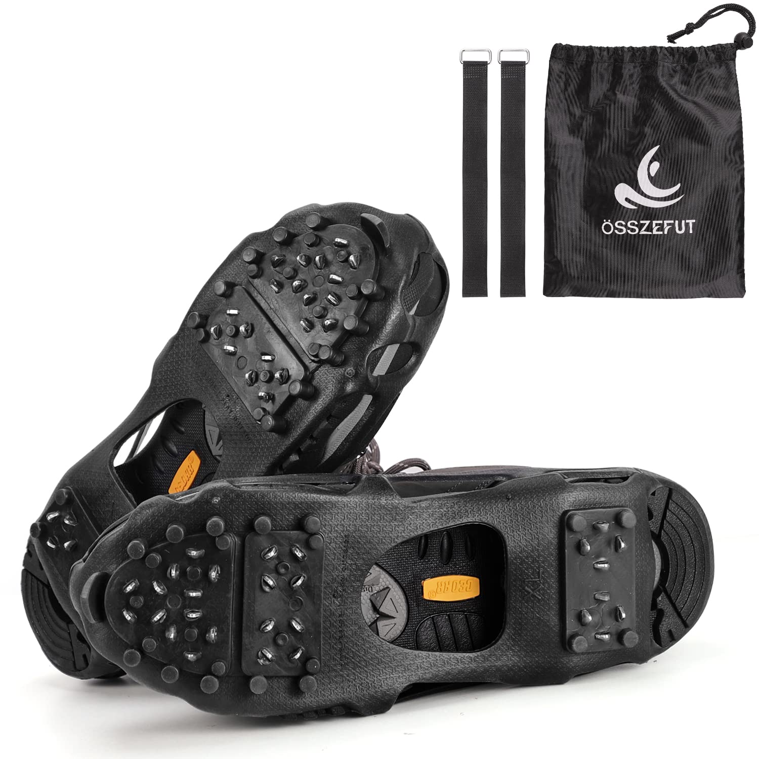 SSZEFUT Ice Cleats Snow Walking Traction Cleats Crampon Rubber