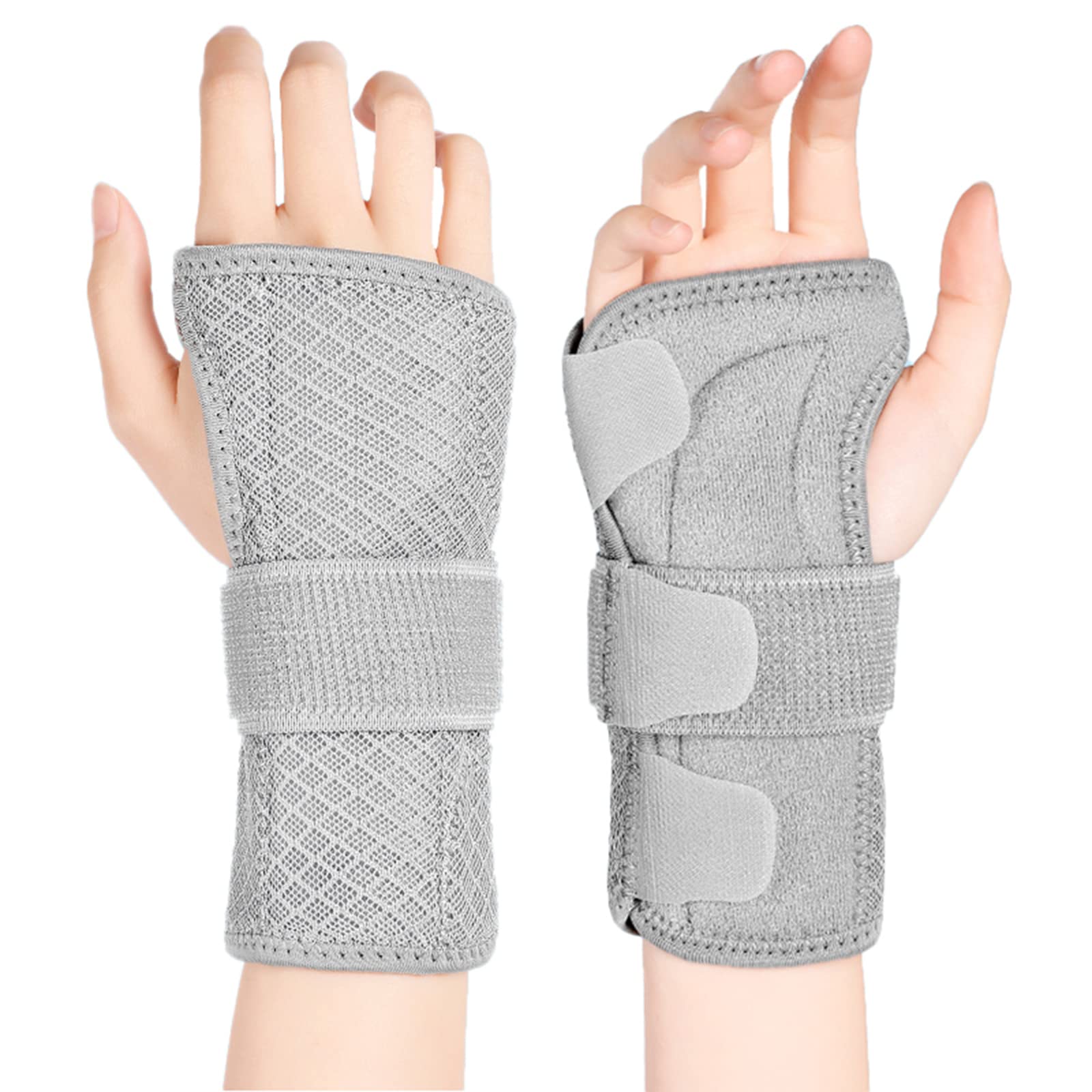 Carpal Tunnel Wrist Brace Support with Metal Splint Stabilizer - Right Hand  (S/M) - Helps Relieve Tendinitis Arthritis Carpal Tunnel Pain - Reduces  Recovery Time for Men Women : : Health 
