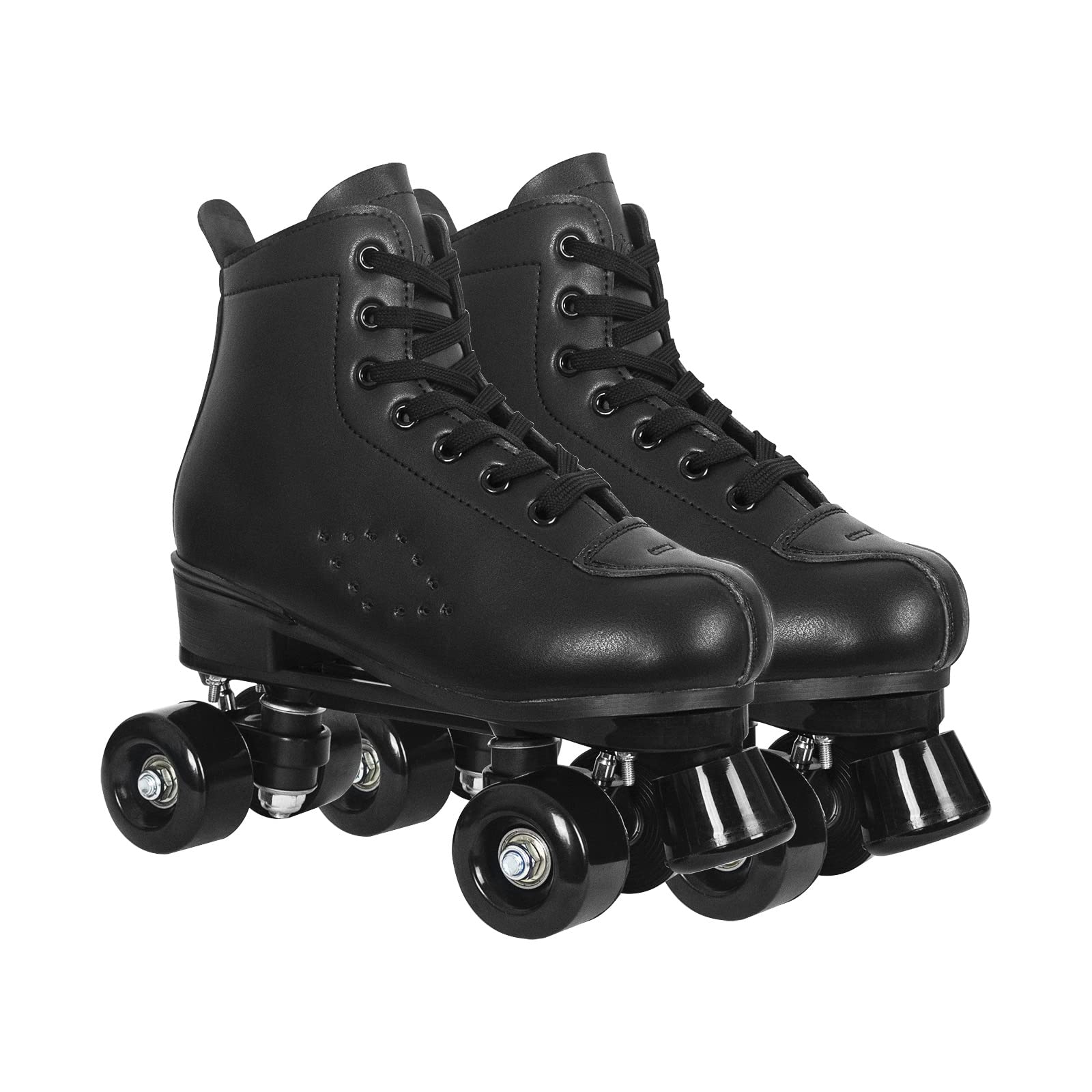 Nattork Roller Skates for Women, PU Leather High-top Quad Skates