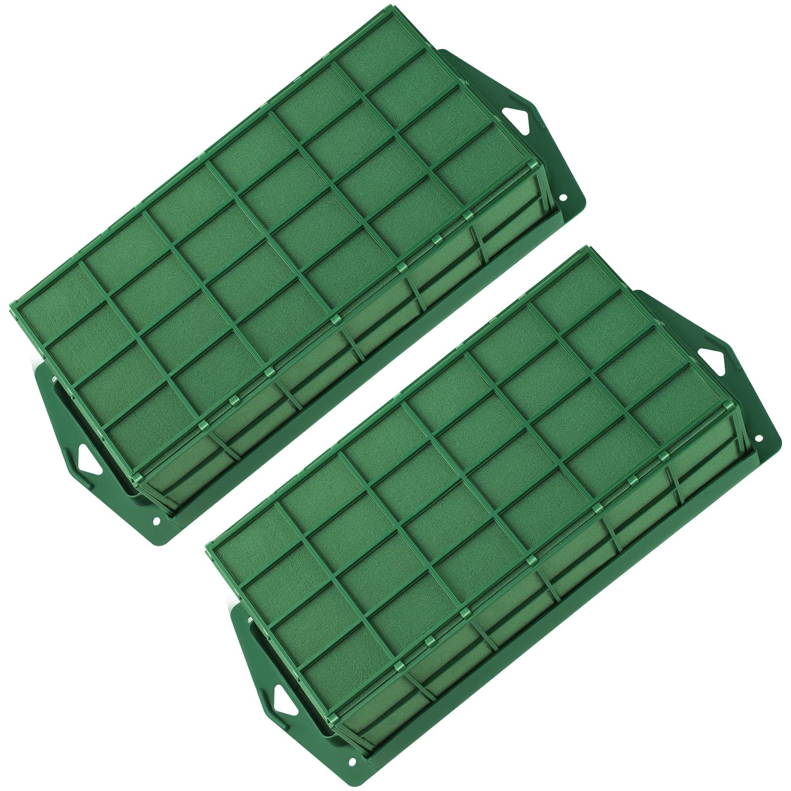 Hahood 2 Packs Floral Foam Cage Rectangle Flower Cage Holders with Floral  Foam Floral Arrangement Supplies