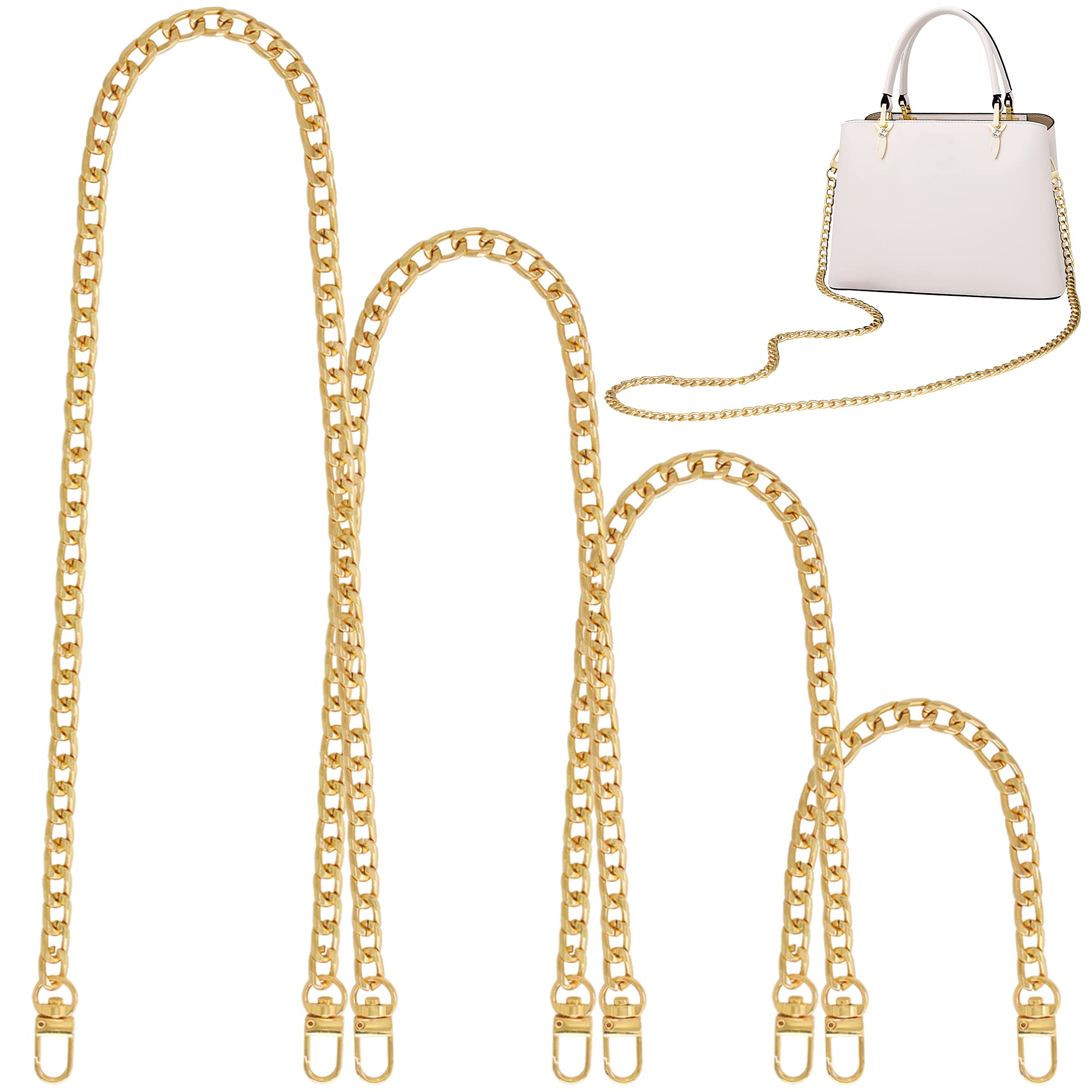 Gondiane 4 Sizes Flat Purse Chain Strap Crossbody Bag Replacement