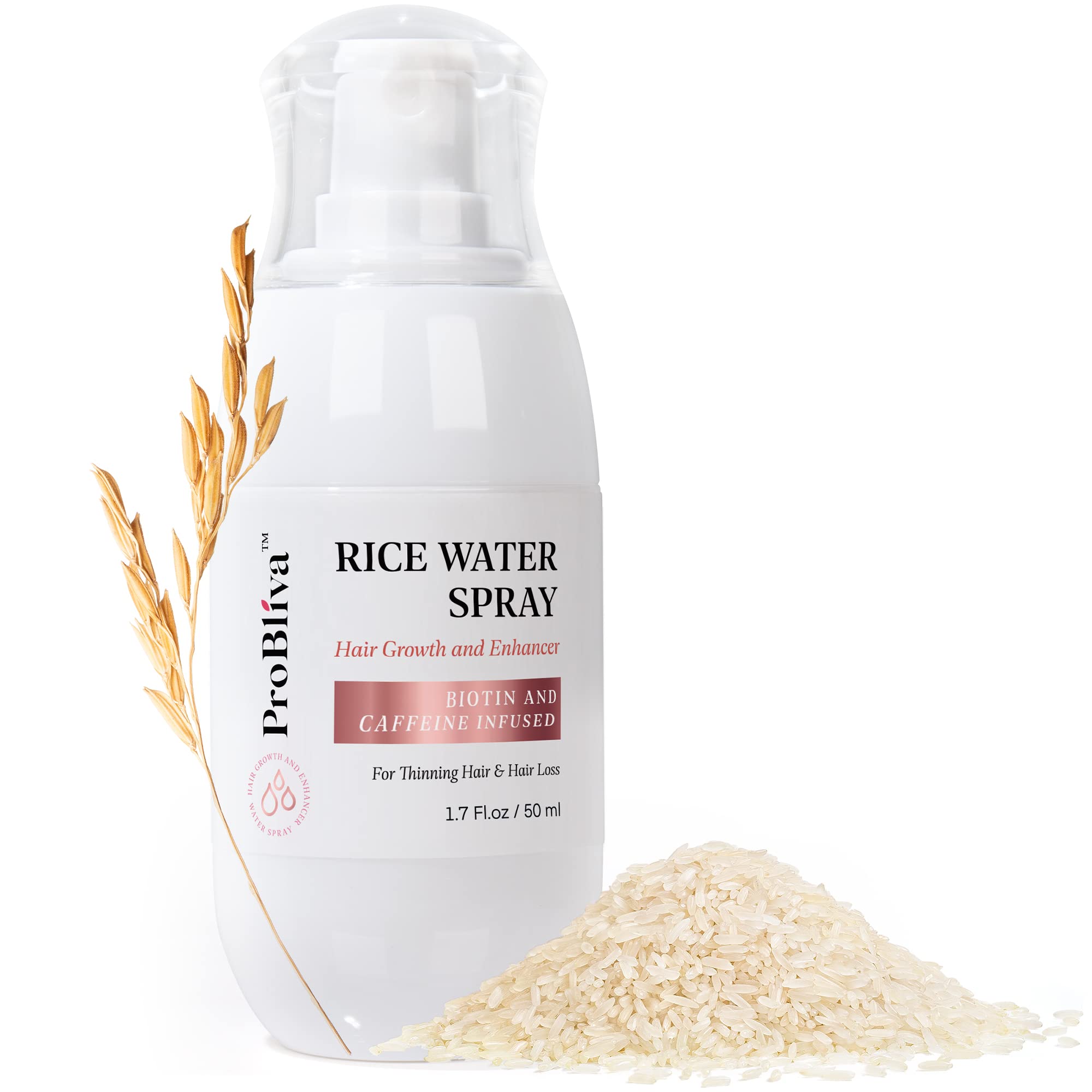 Rice Water Hair Growth Treatment Leave-in Scalp Spray Infused with Biotin  Caffeine for Thinning Hair