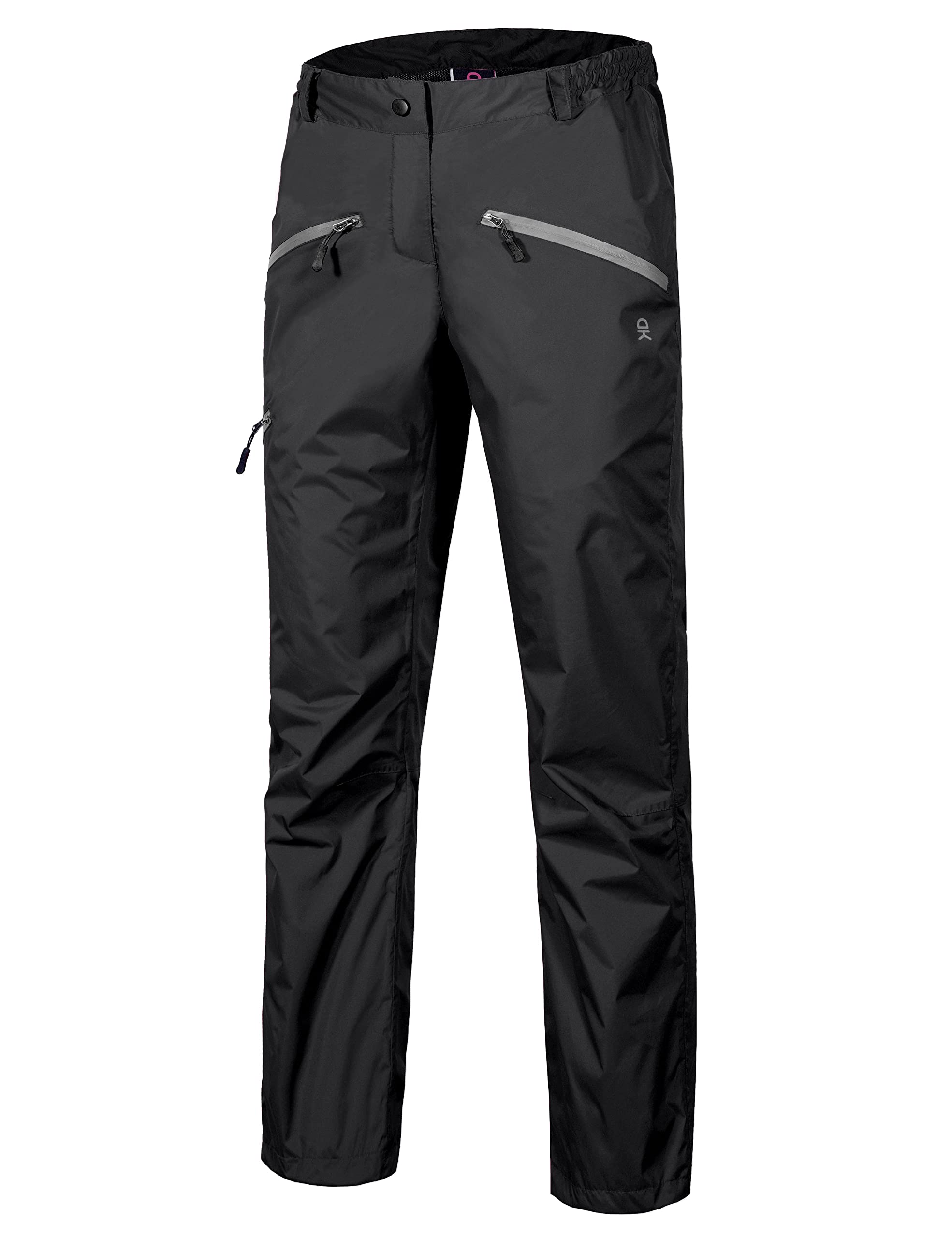 Little Donkey Andy Women's Lightweight Waterproof Rain Pants Breathable  Hiking Pants for Outdoor Fishing A01. Black