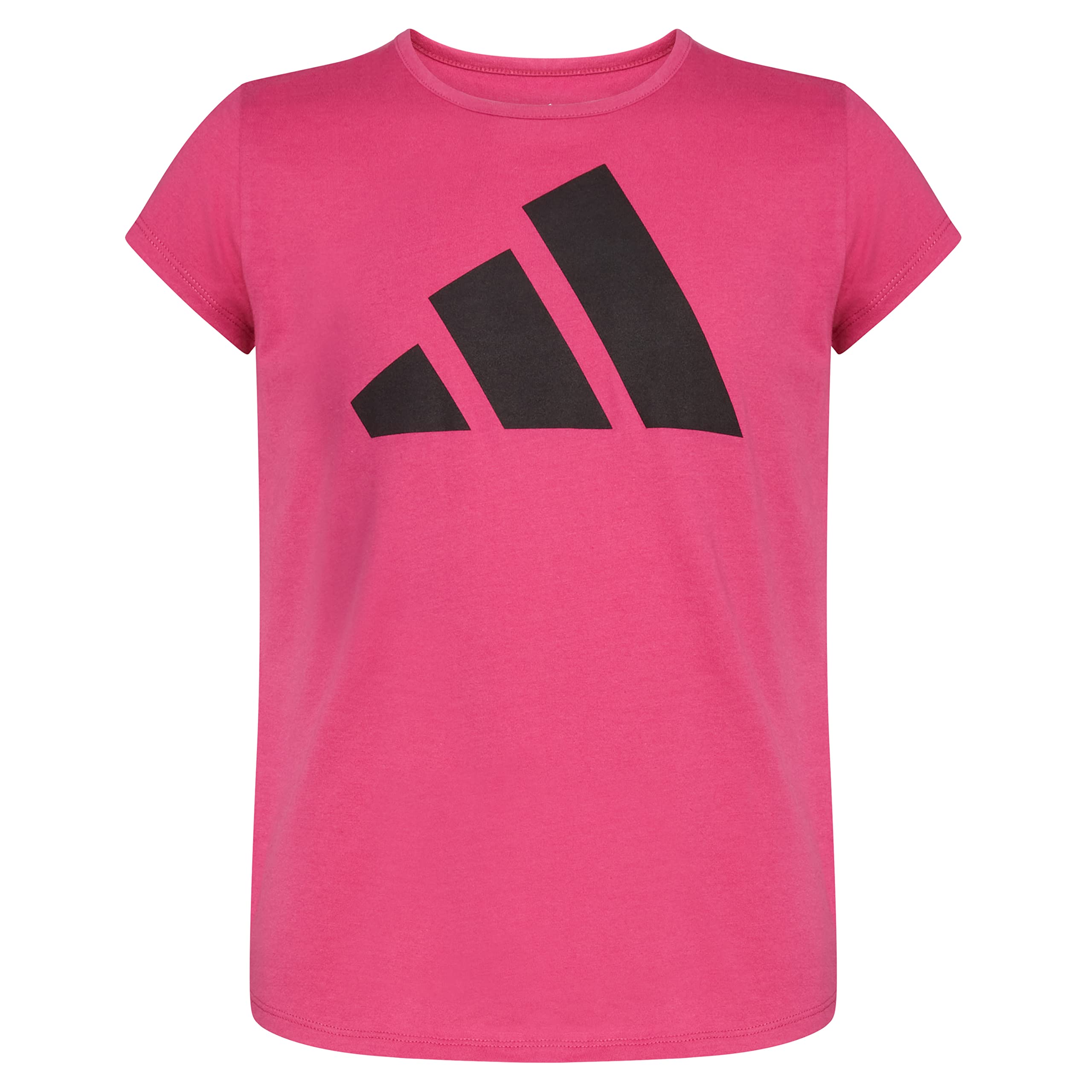 Sleeve Semi Lucid Fuchsia Tee Essential Short 3T Girls\' Cotton Bos Big adidas